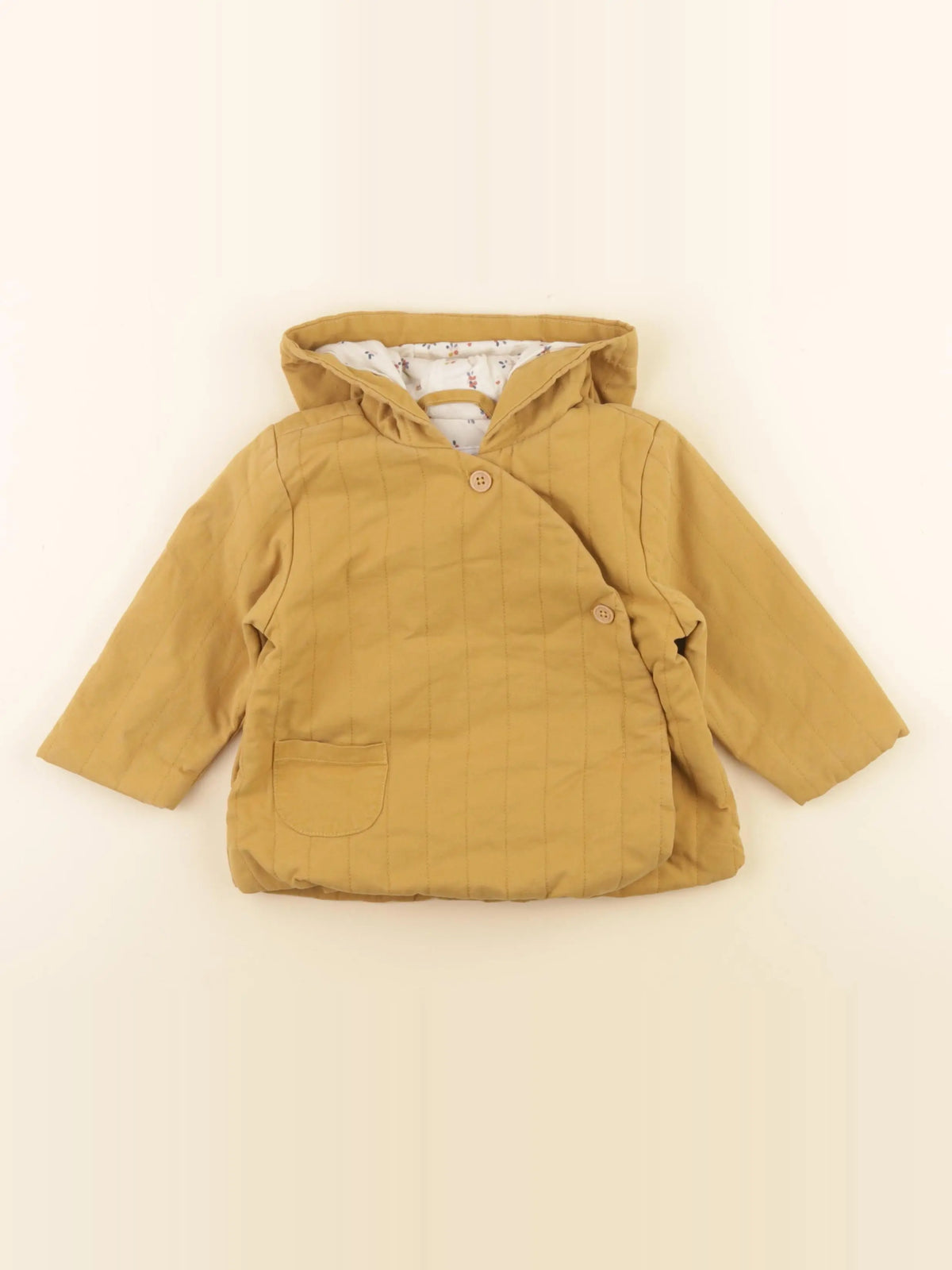 Vertbaudet - manteau jaune - 12 mois