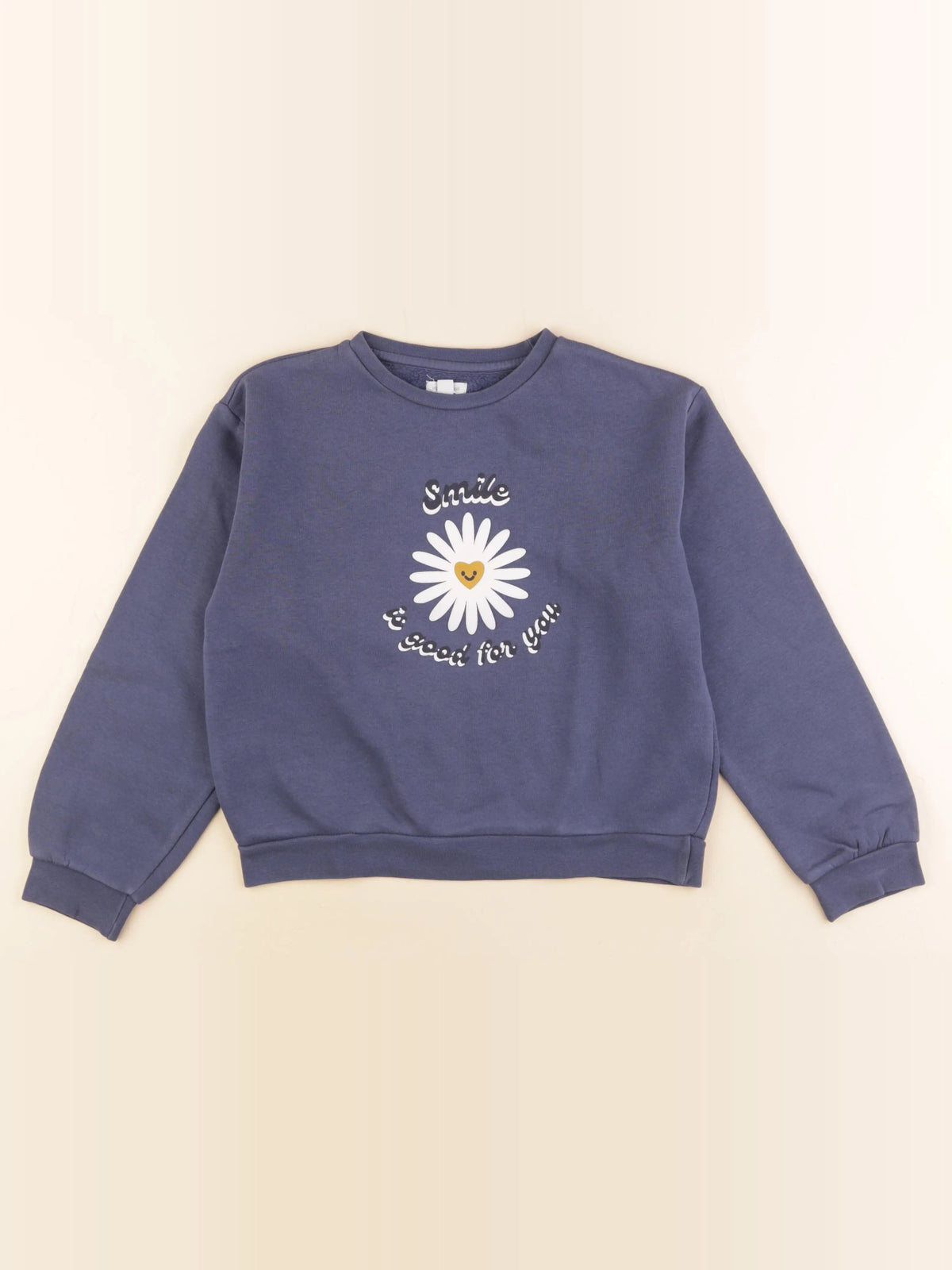 Vertbaudet - sweat bleu - 10 ans