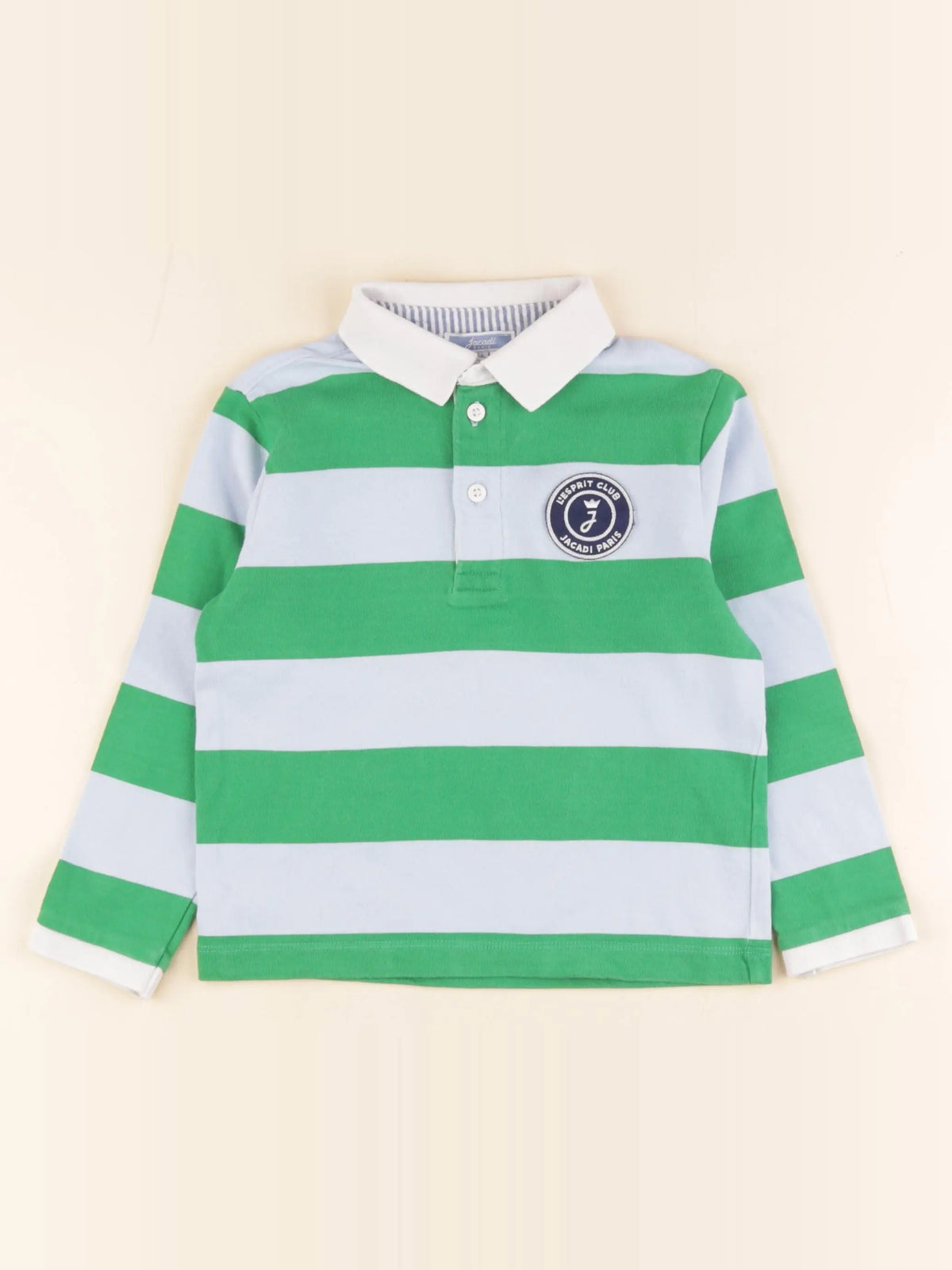 Jacadi - polo bleu, vert - 4 ans