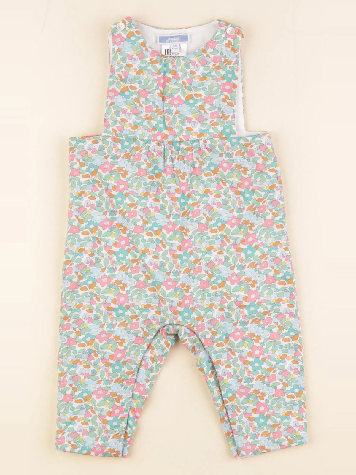 Jacadi - combinaison liberty multicolore - 6 mois