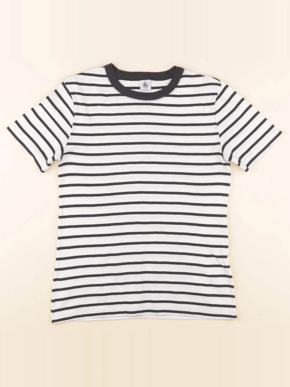 Petit Bateau - tee-shirt blanc, bleu - 16 ans