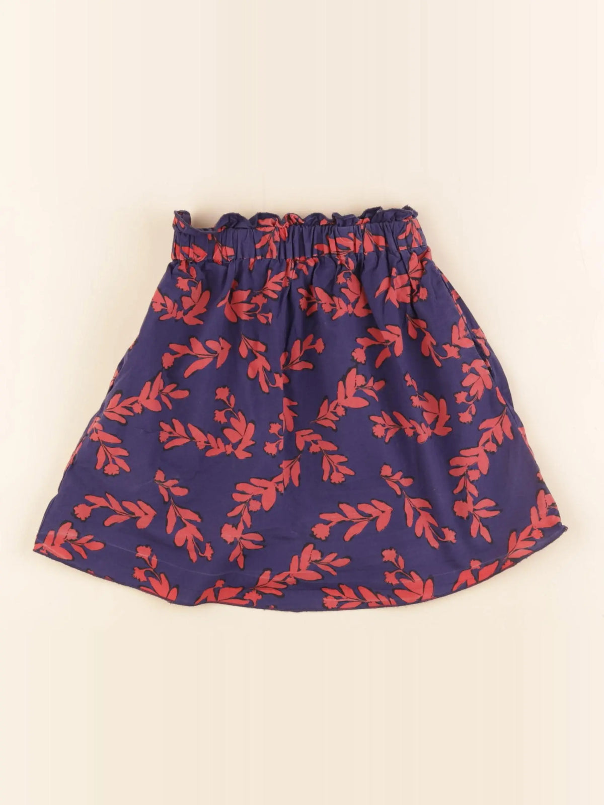 Monoprix X Chloé Stora - jupe bleu, rouge - 3/4 ans