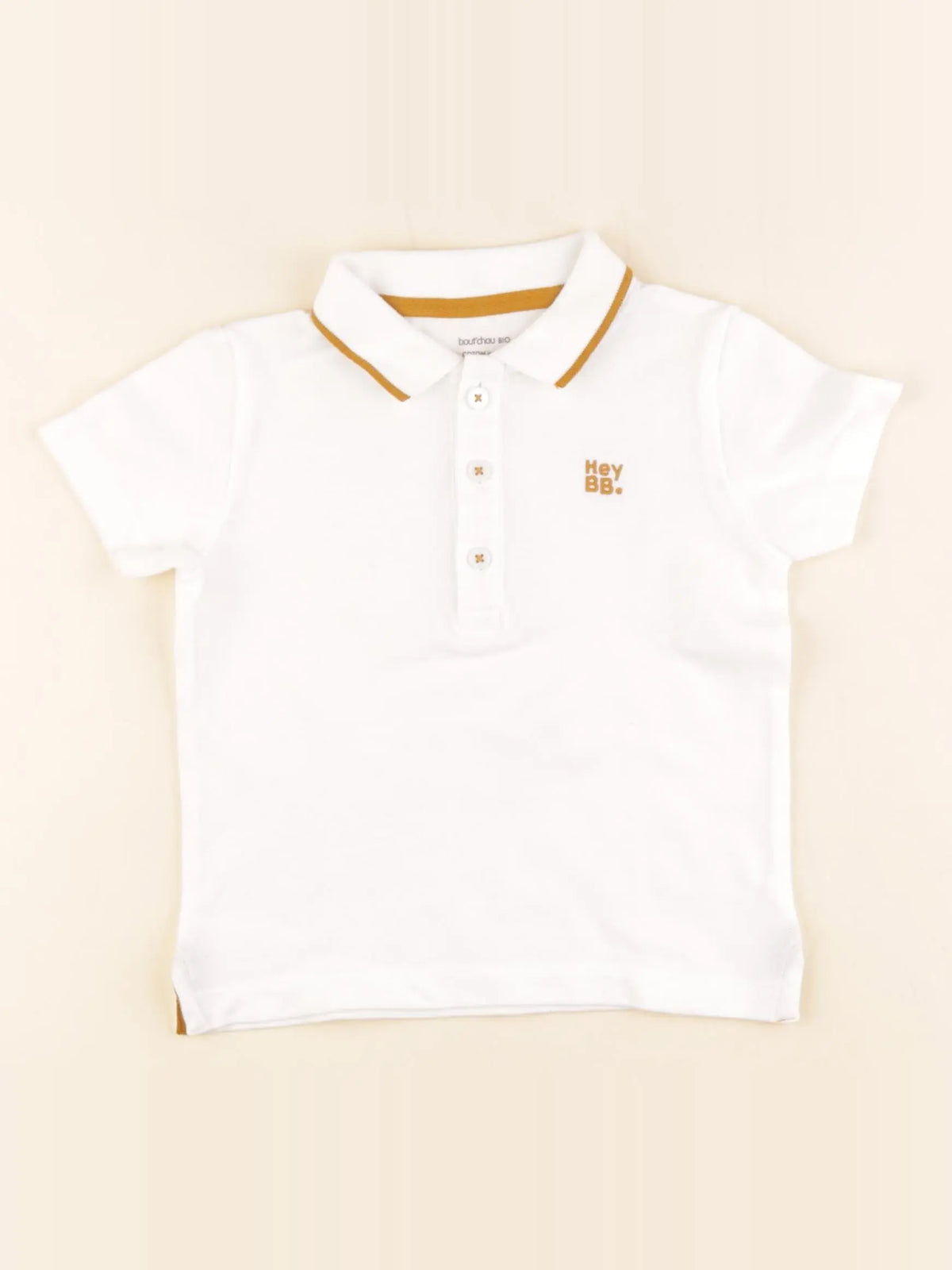 Boutchou - polo blanc - 2 ans
