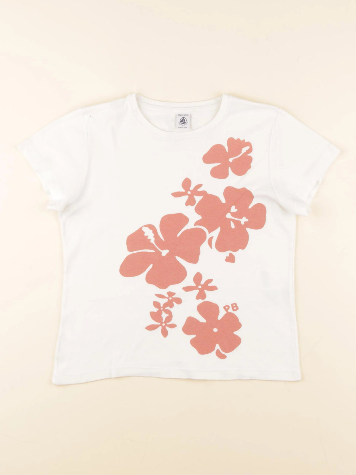 Petit Bateau - tee-shirt blanc - 10 ans