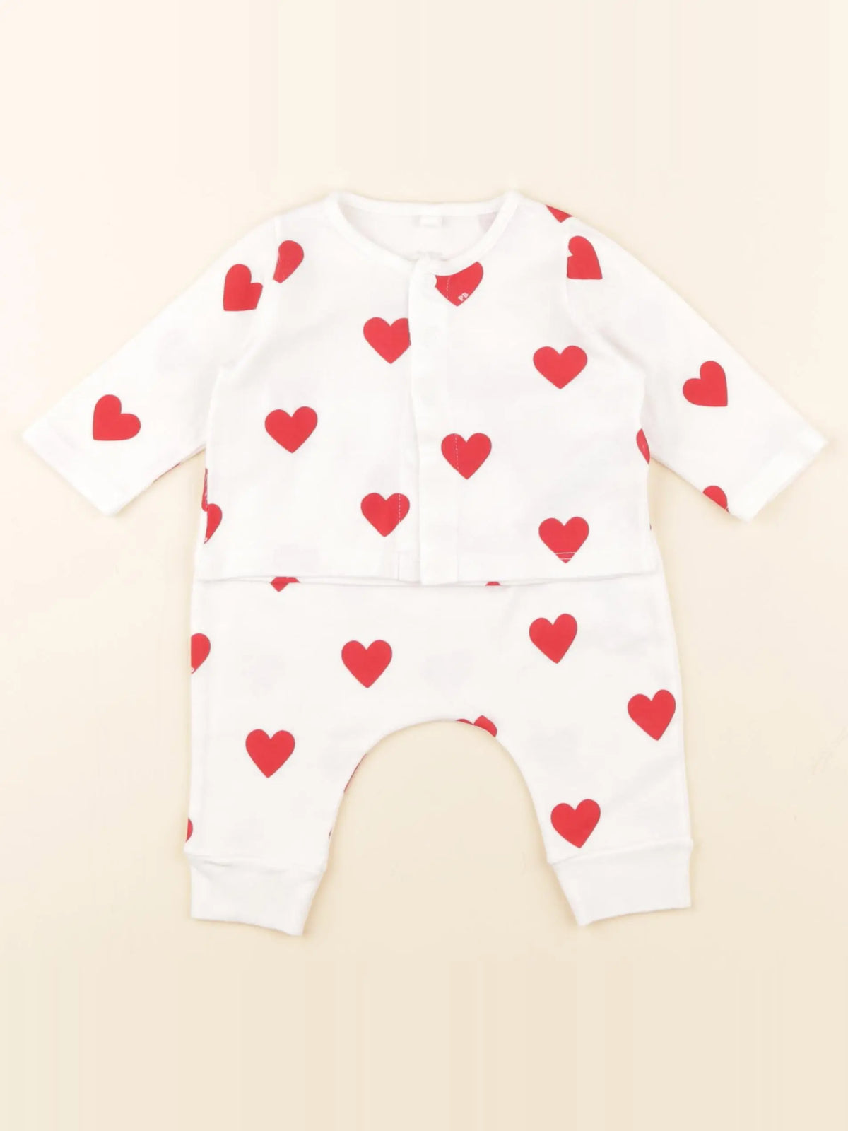 Petit Bateau - ensemble blanc - 3 mois