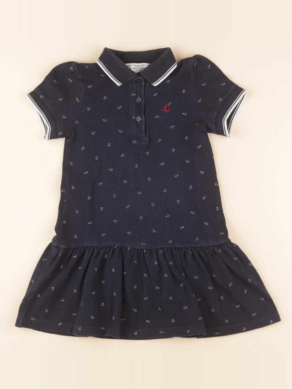 Petit Bateau - robe bleu - 4 ans