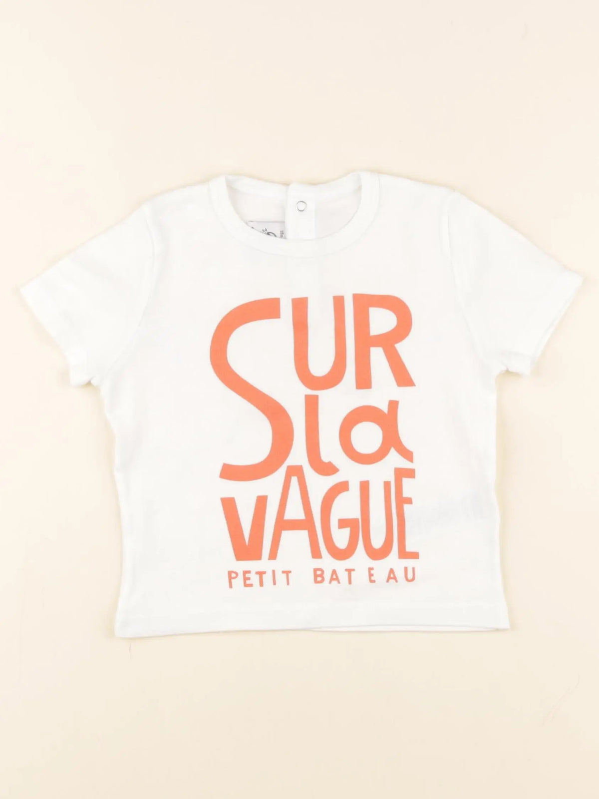 Petit Bateau - tee-shirt blanc - 18 mois