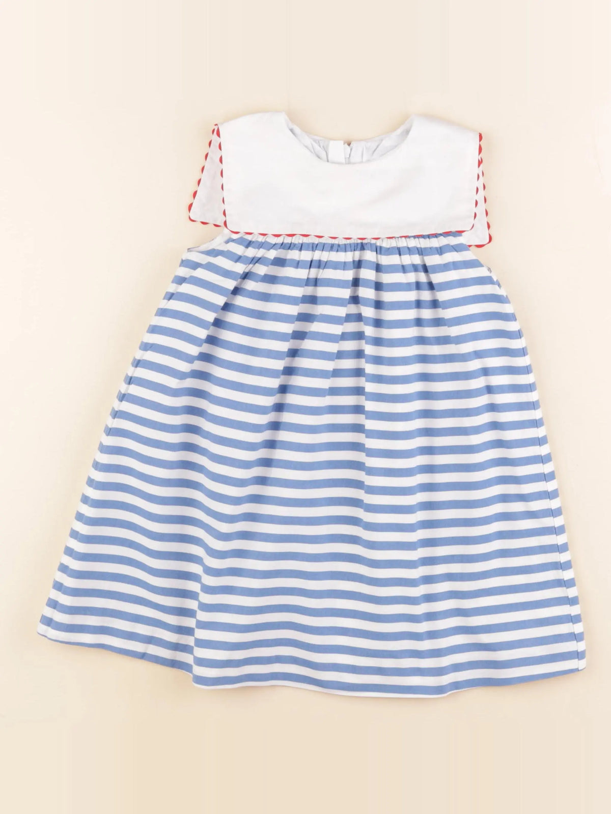 Jacadi - robe bleu, blanc - 3 ans