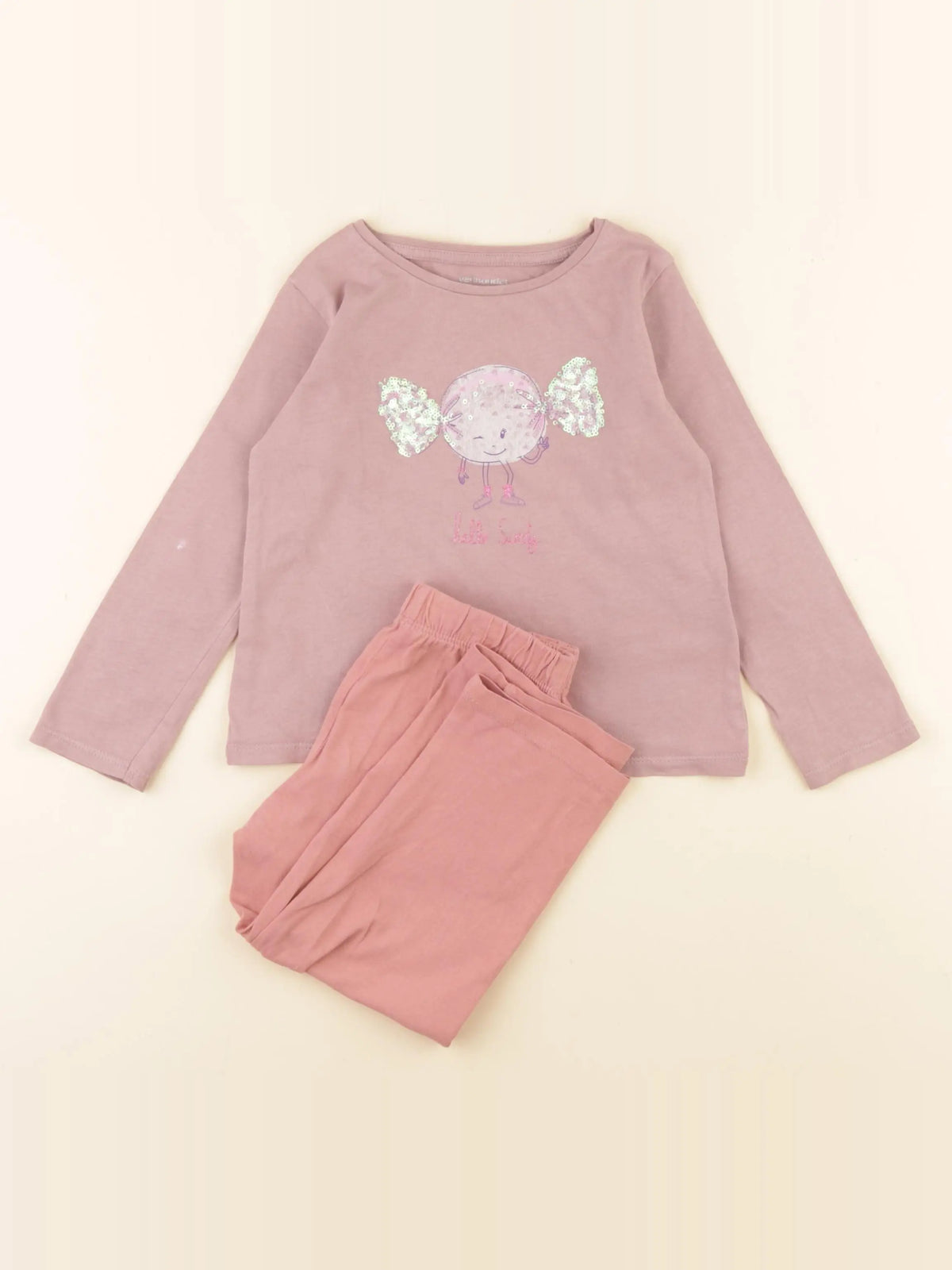 Vertbaudet - pyjama coton rose - 3 ans