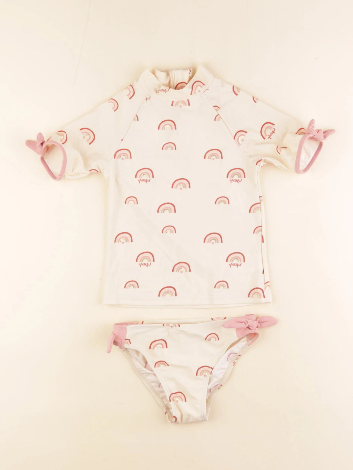 Vertbaudet - ensemble de bain beige - 6 ans