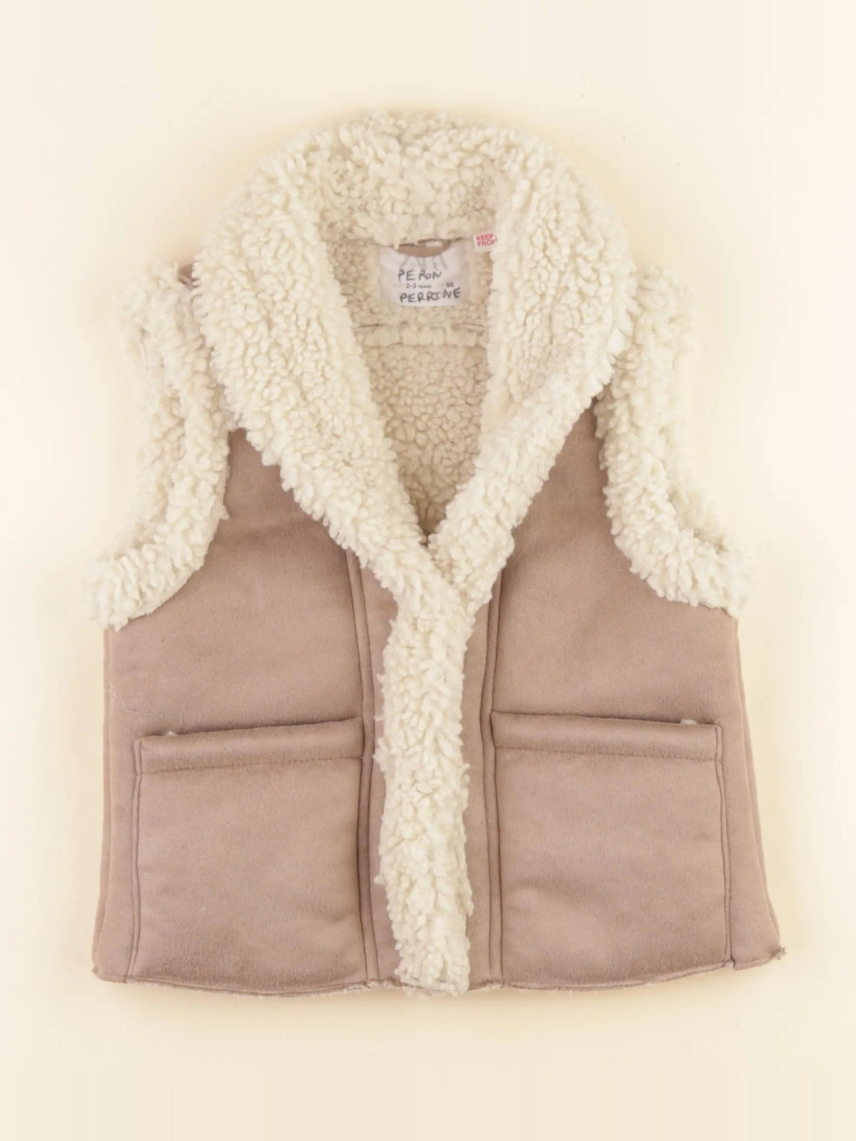 Zara - gilet marron - 2/3 ans