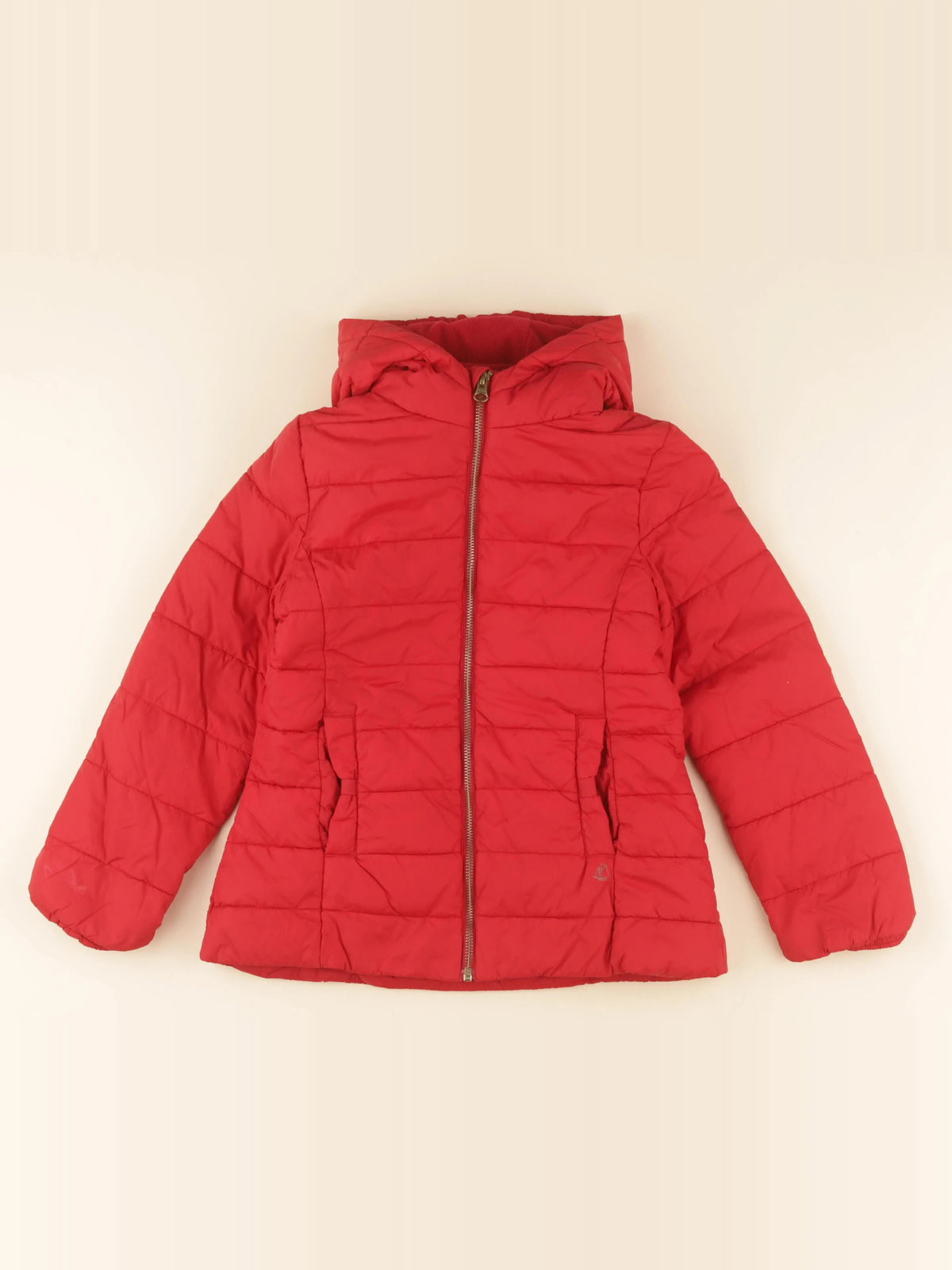 Petit Bateau - doudoune rouge - 8 ans
