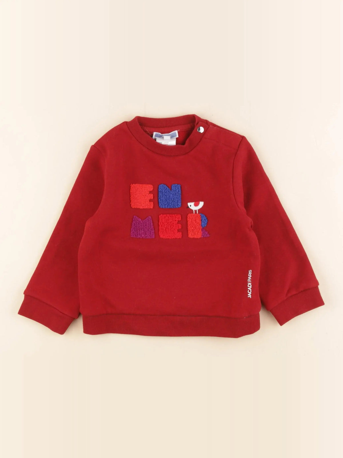 Jacadi - sweat rouge - 24 mois