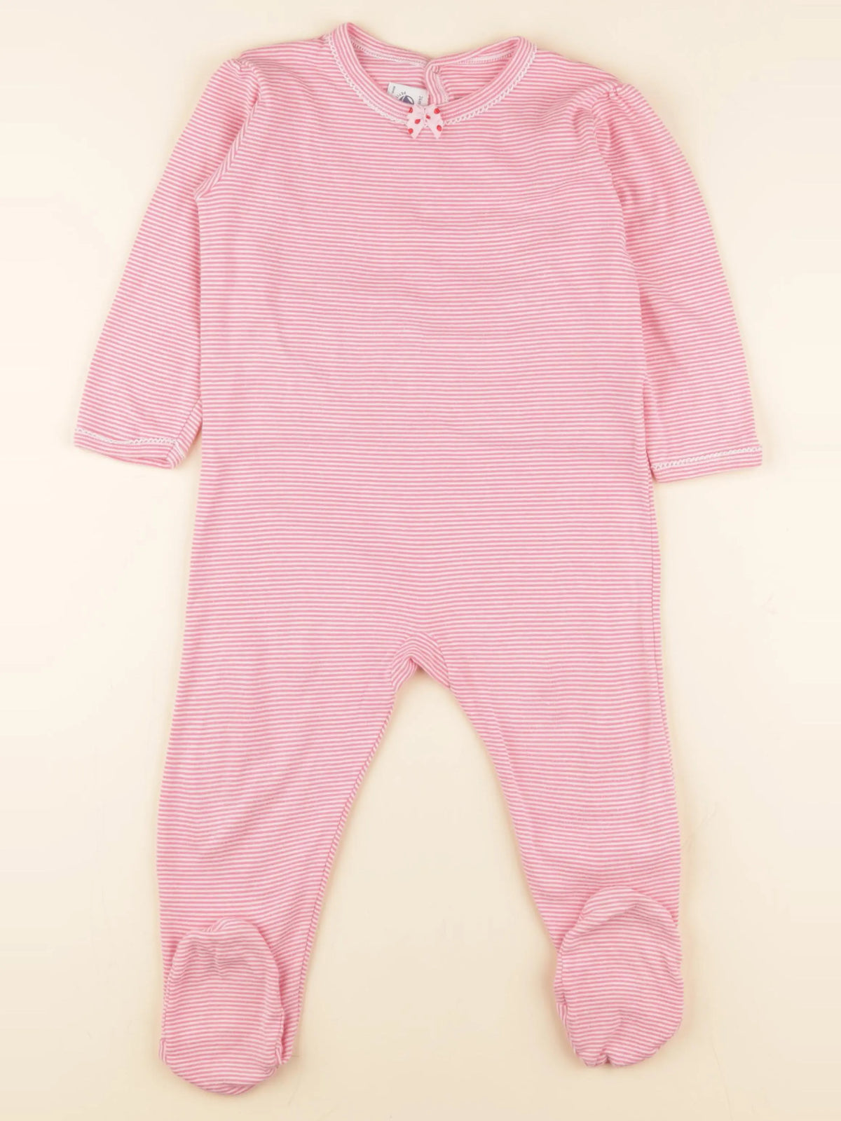 Petit Bateau - pyjama coton rose - 24 mois