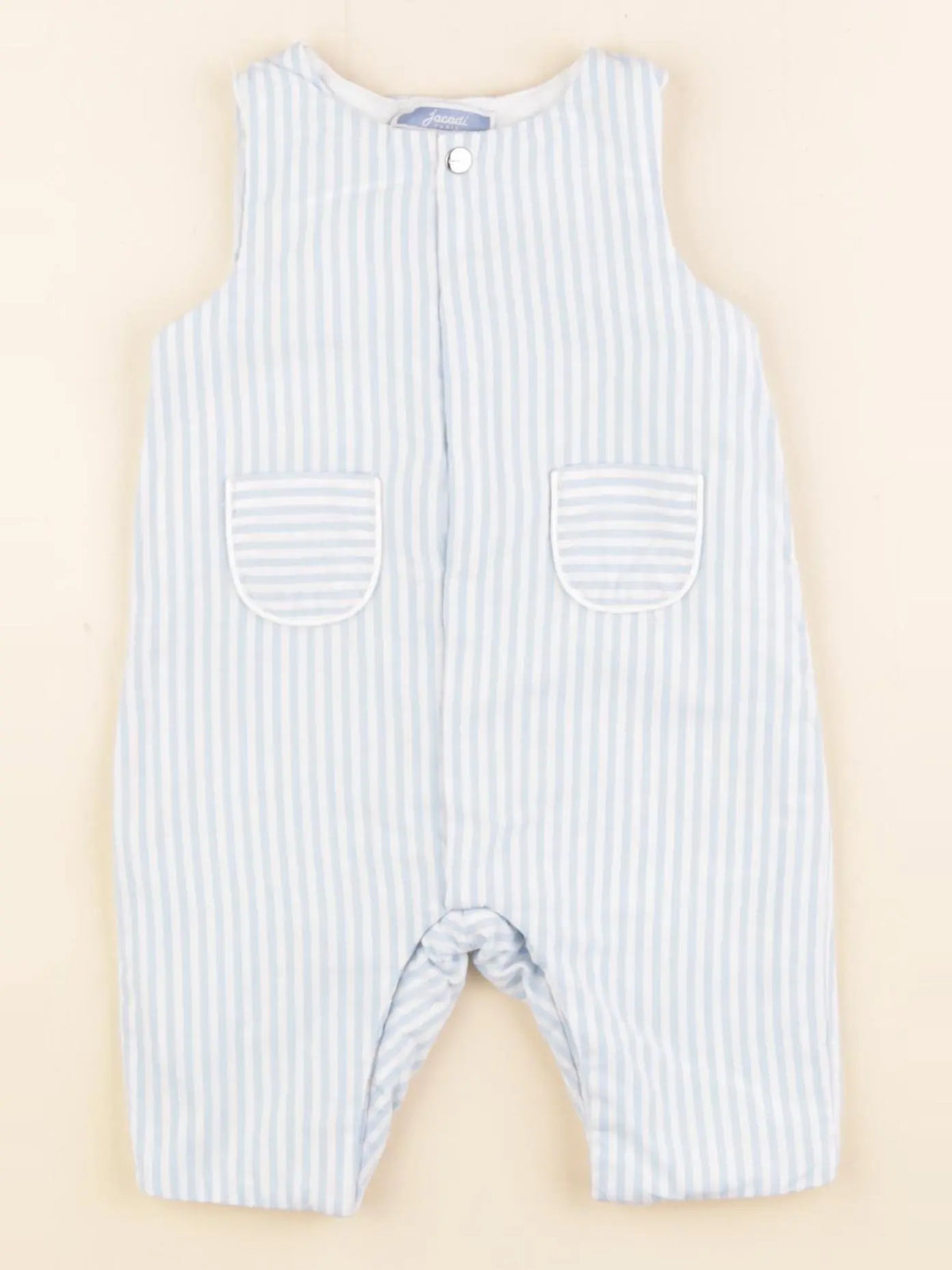 Jacadi - combinaison doublé bleu - 3 mois