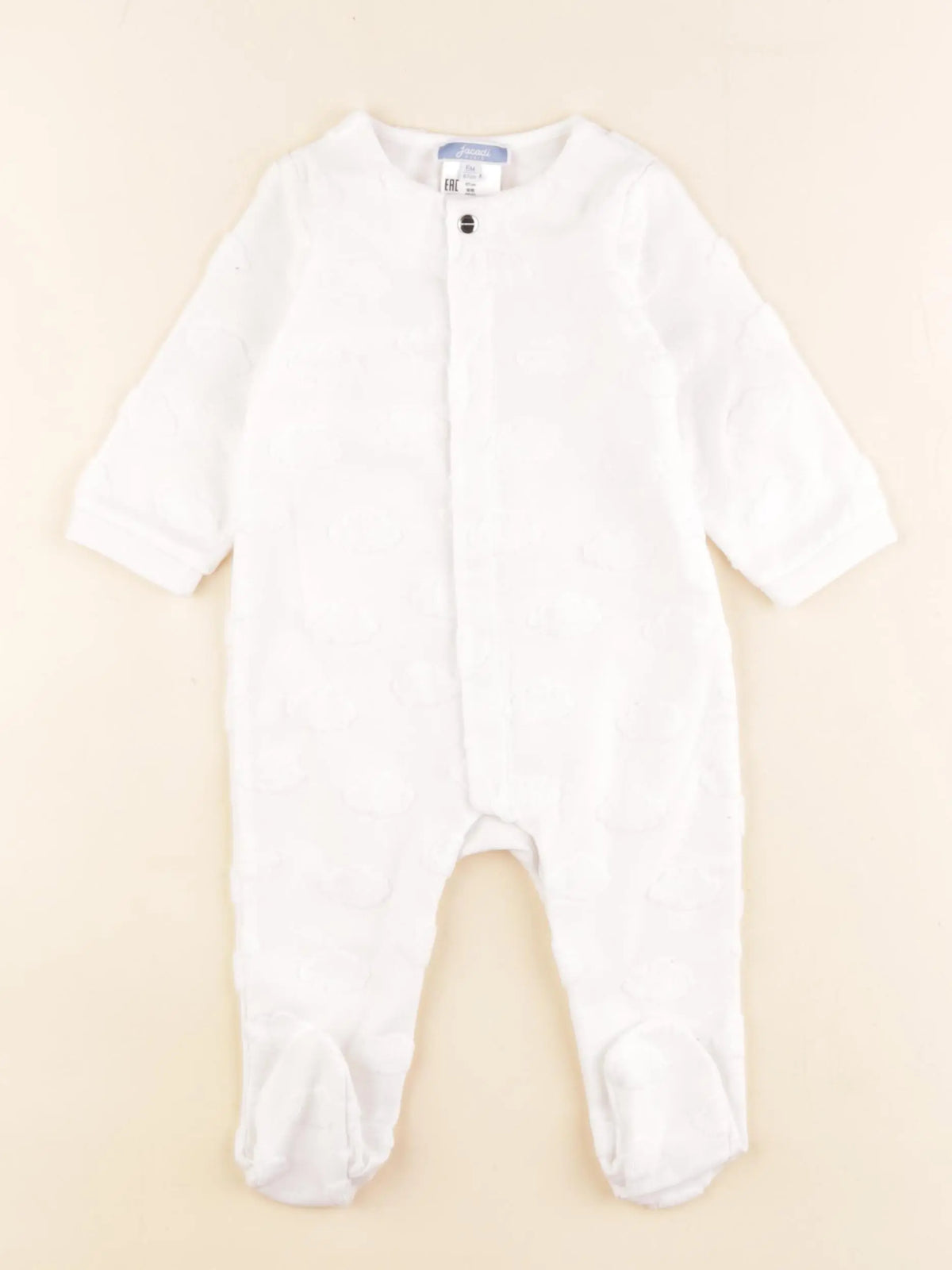 Jacadi - pyjama coton blanc - 6 mois