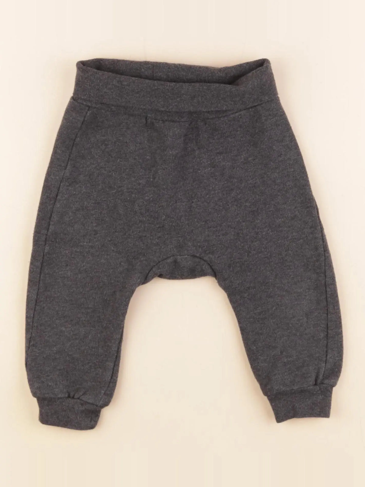 H&M - sarouel gris - 6/9 mois