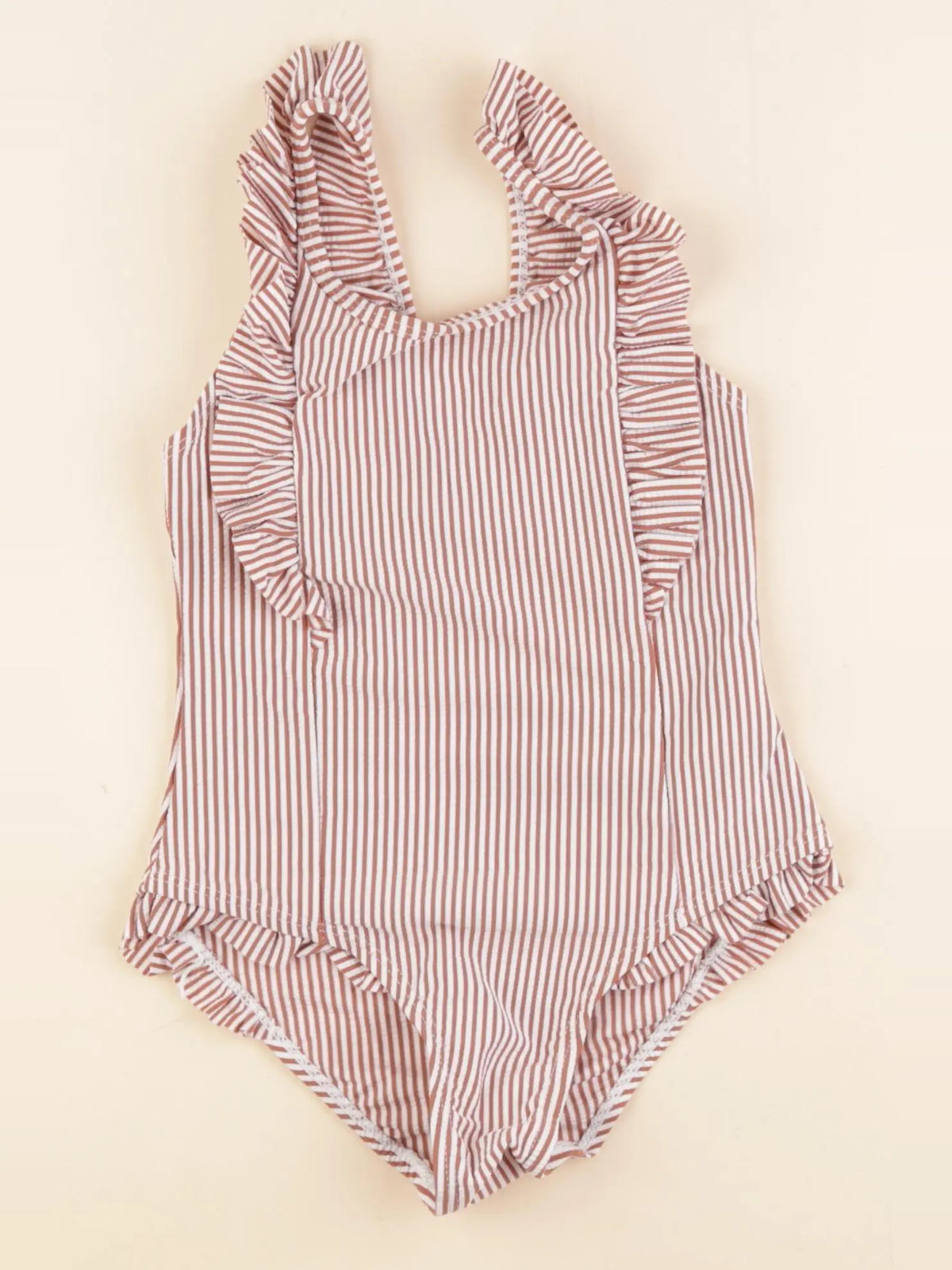 Vertbaudet - maillot de bain marron - 5 ans