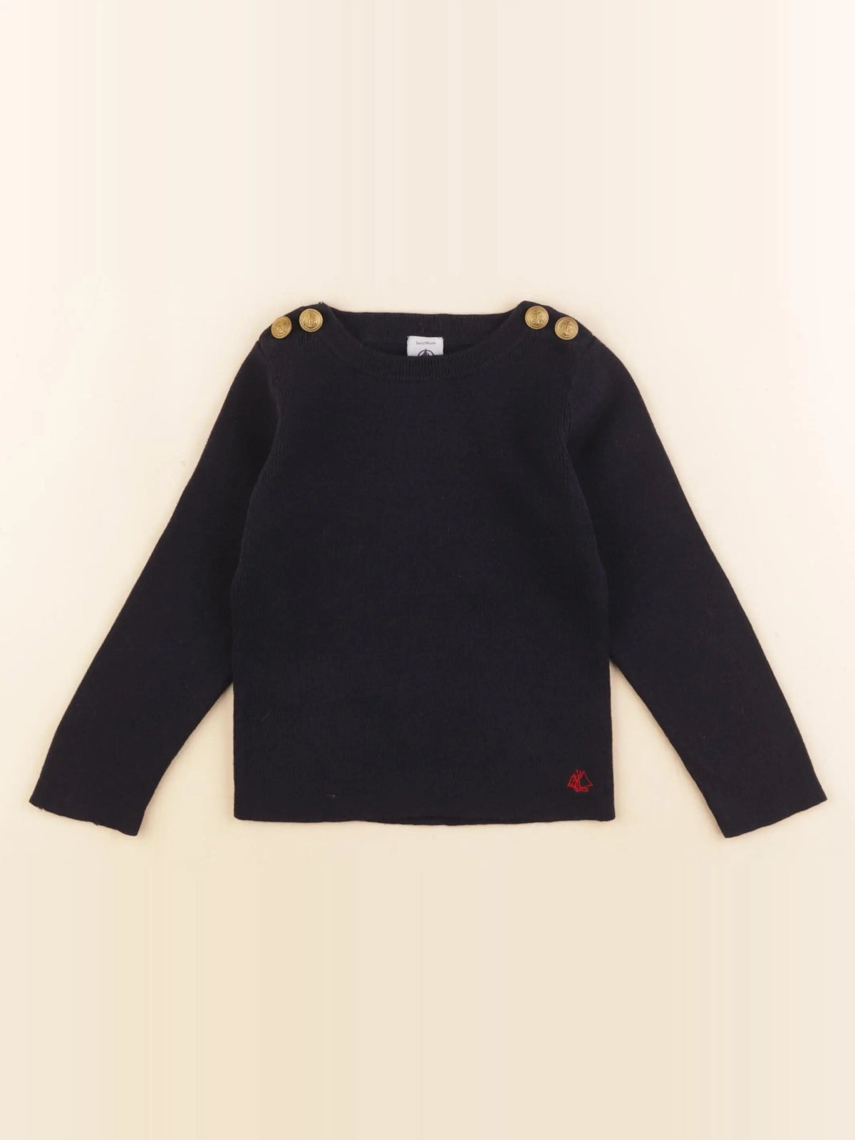 Petit Bateau - pull bleu - 3 ans