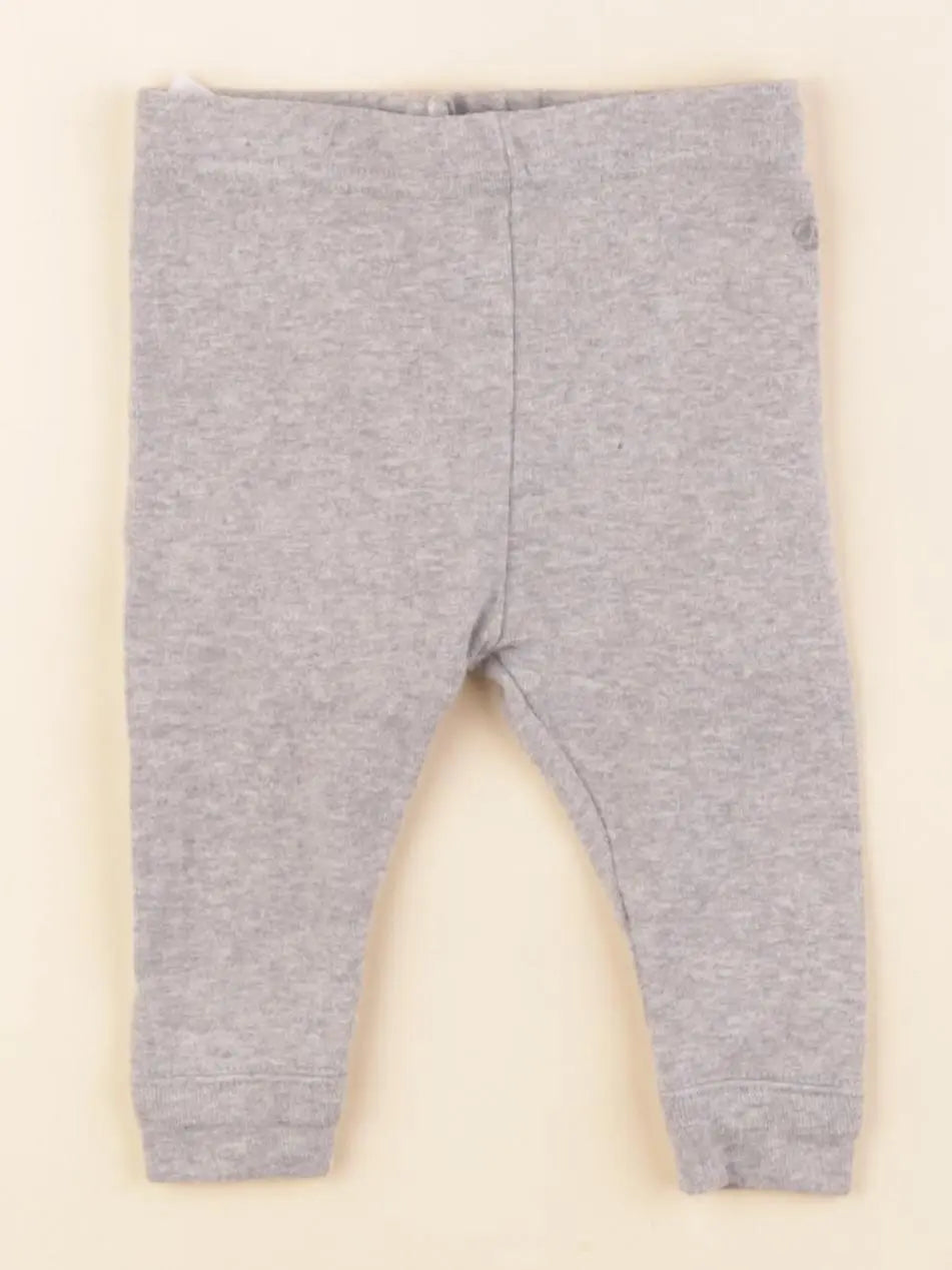 Petit Bateau - legging gris - 3 mois