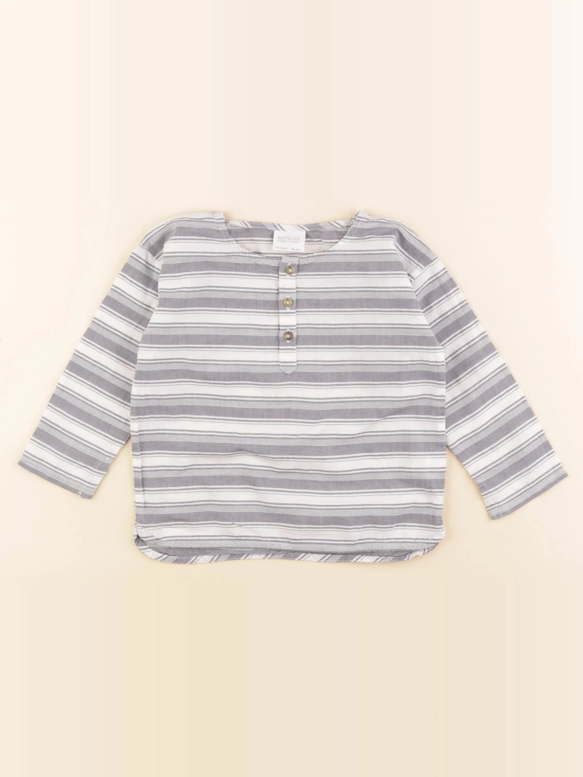 Natalys - blouse bleu, blanc - 24 mois