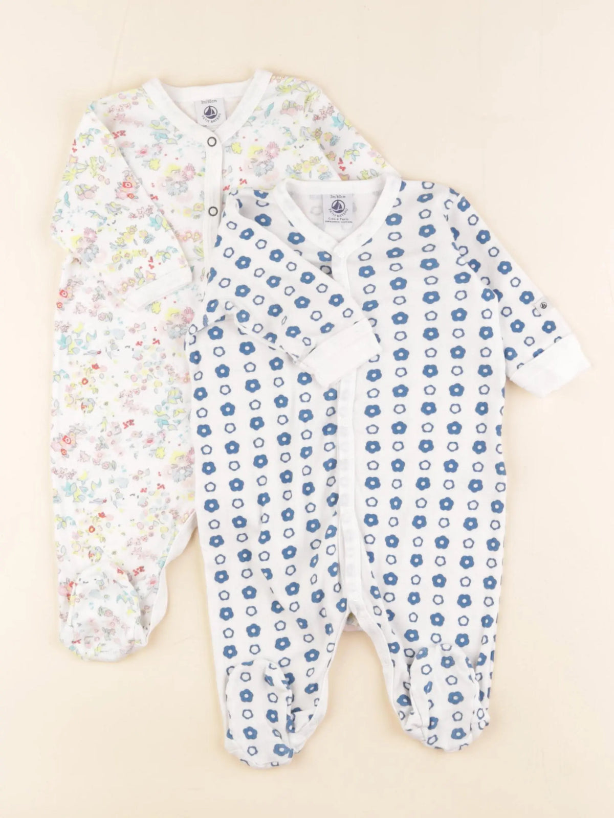 Petit Bateau - pyjama coton multicolore - 3 mois