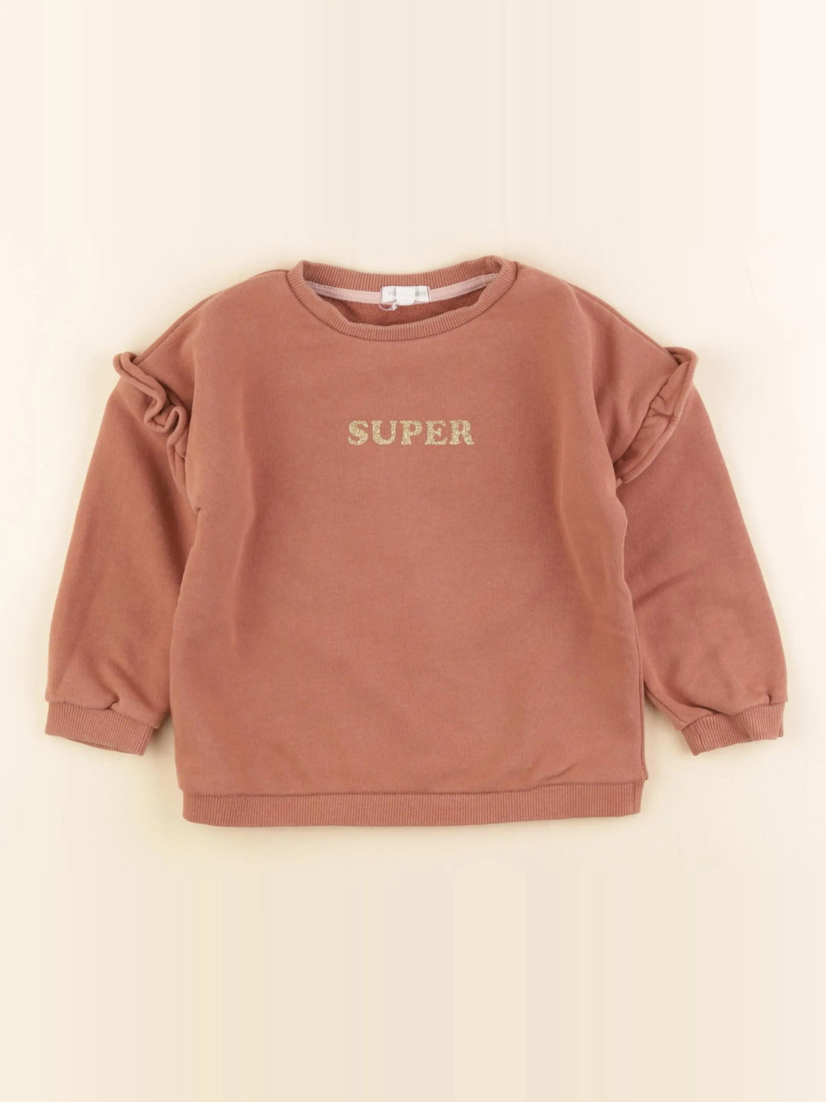 Vertbaudet - sweat marron - 4 ans