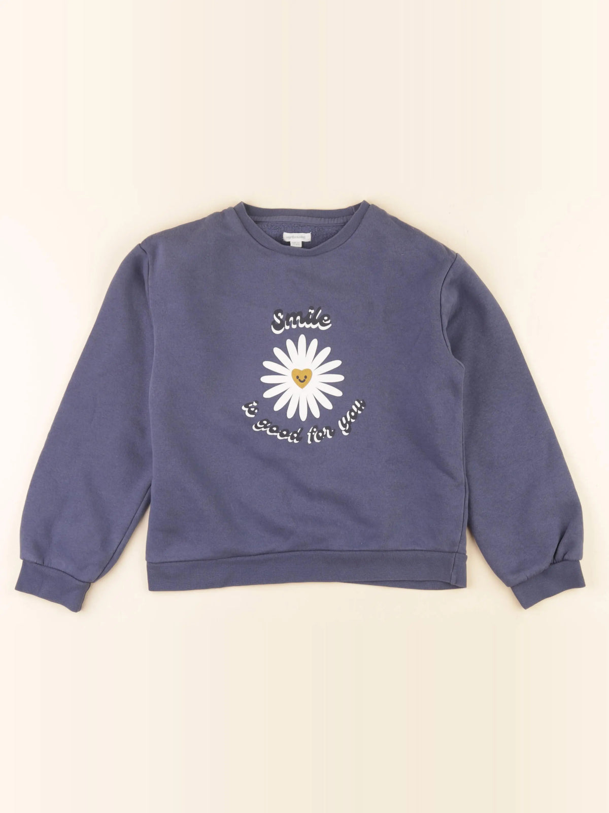 Vertbaudet - sweat bleu - 10 ans