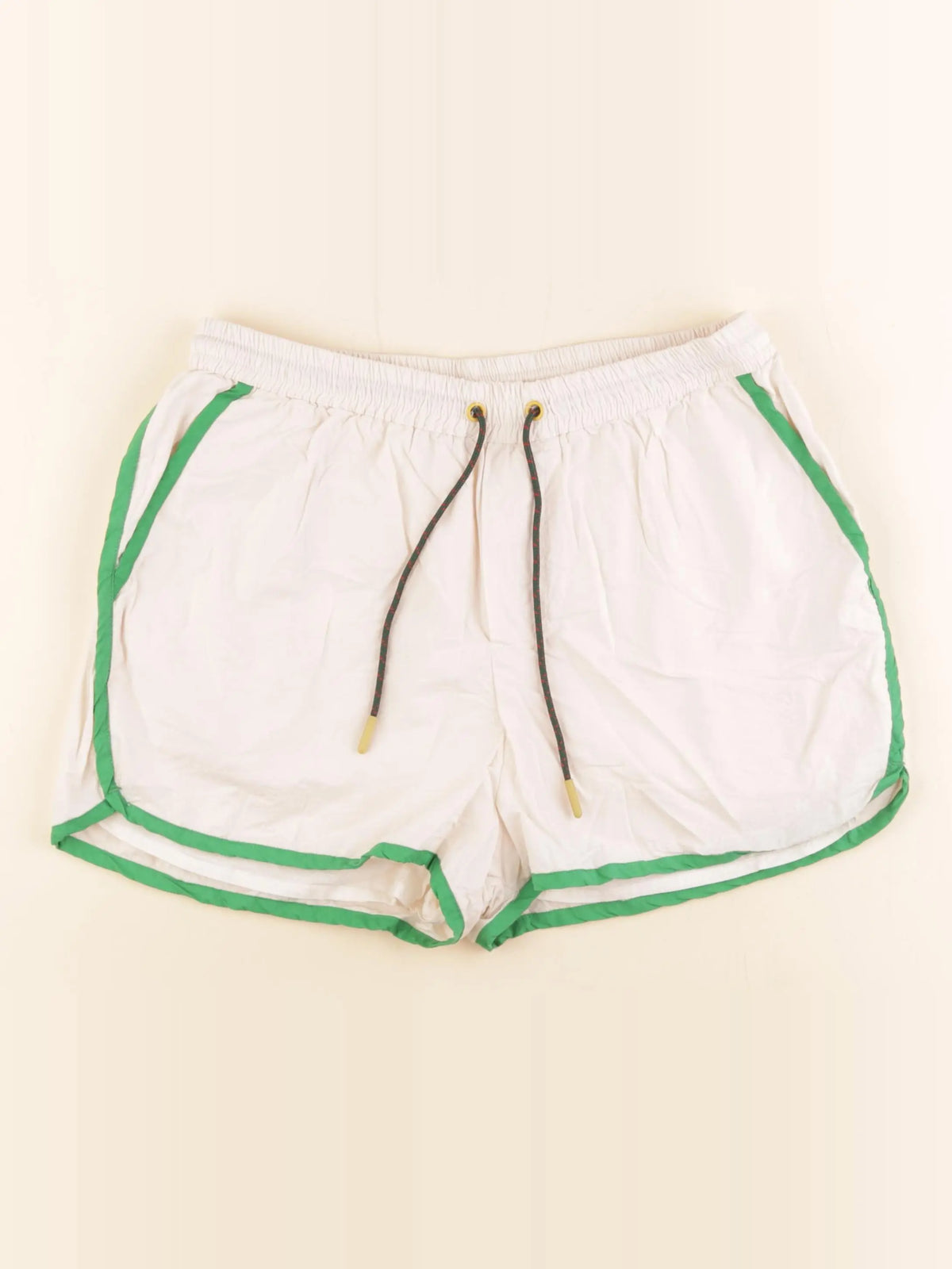 Monoprix - short beige, vert - 14 ans