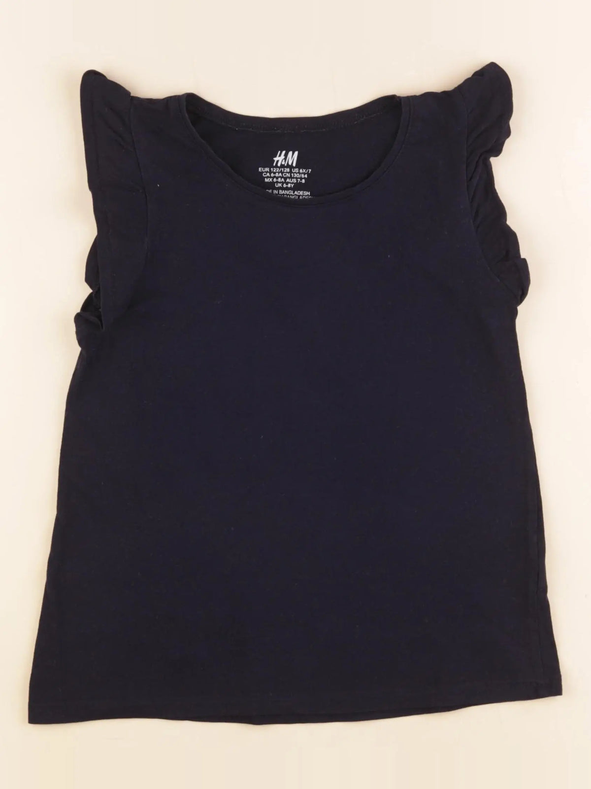 H&M - tee-shirt bleu - 6 ans