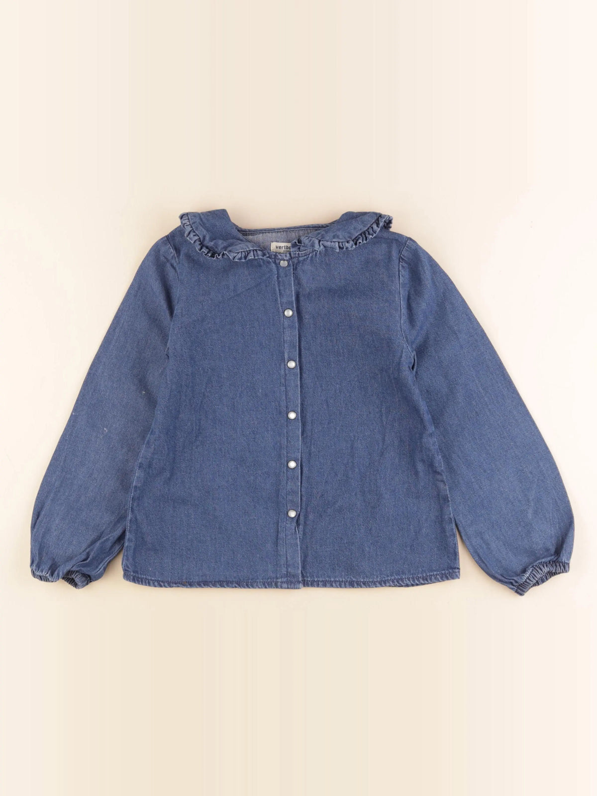 Vertbaudet - blouse bleu - 8 ans