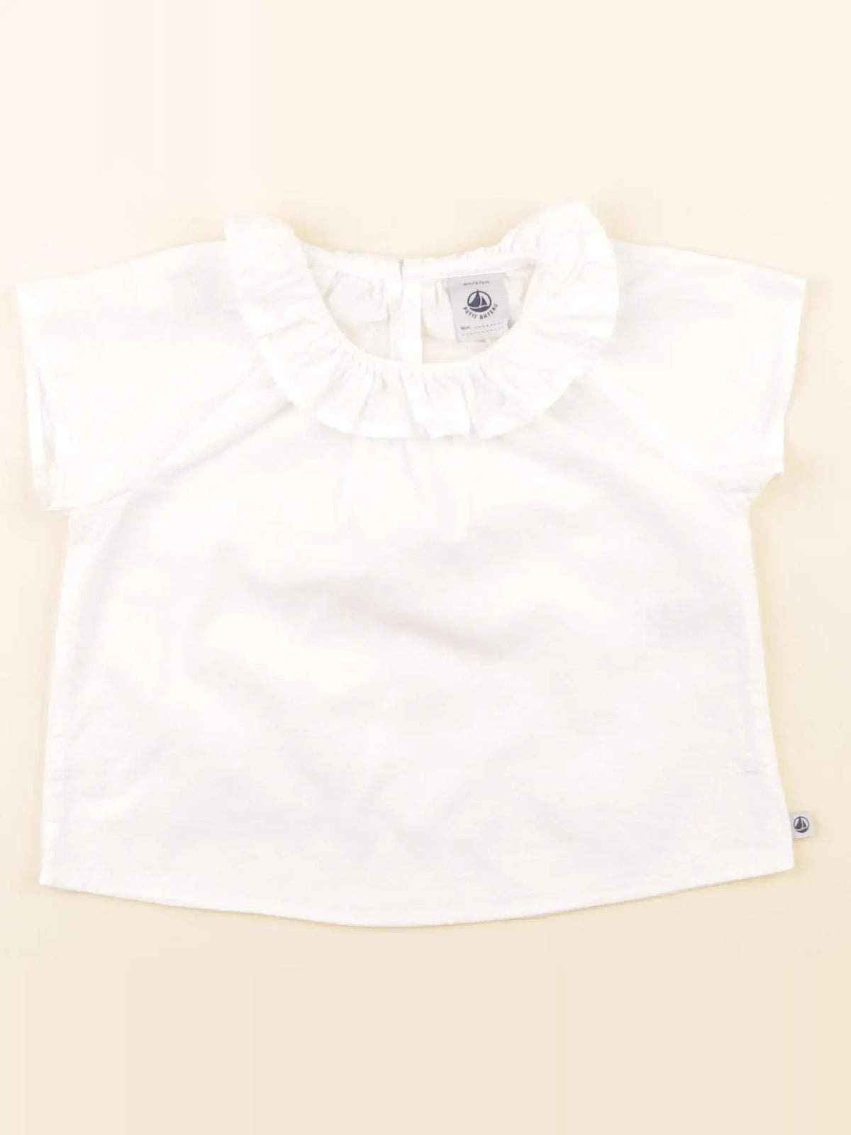 Petit Bateau - blouse blanc - 6 mois