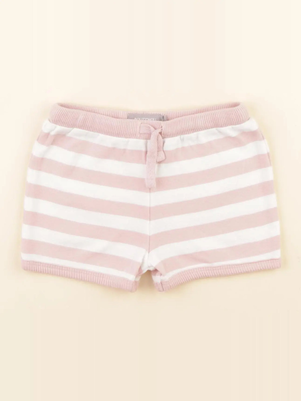 Boutchou - short blanc, rose - 6 mois