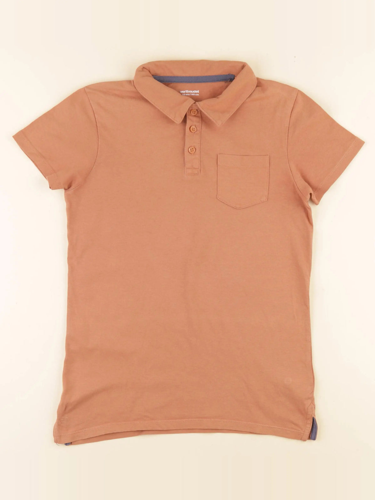 Vertbaudet - polo marron - 10 ans
