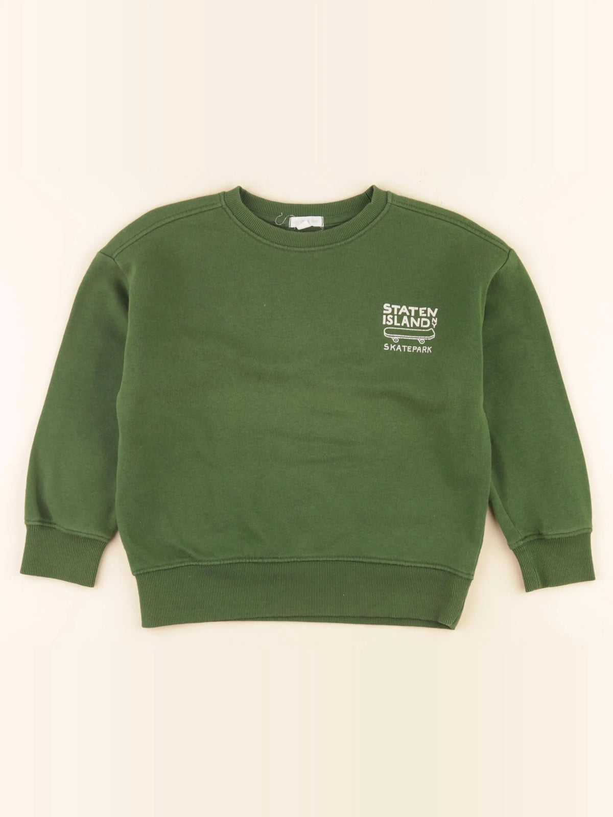 Vertbaudet - sweat vert - 6 ans