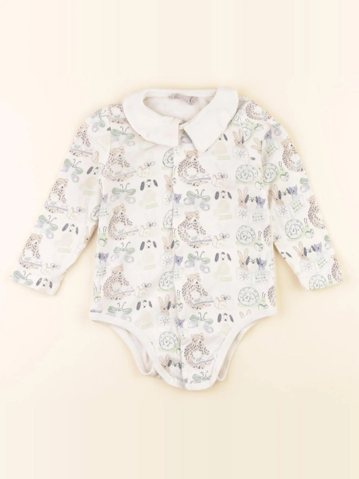 Boutchou - body à col beige - 18 mois