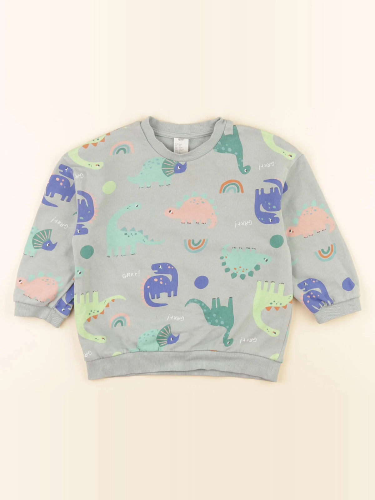 H&M - sweat vert - 3/4 ans