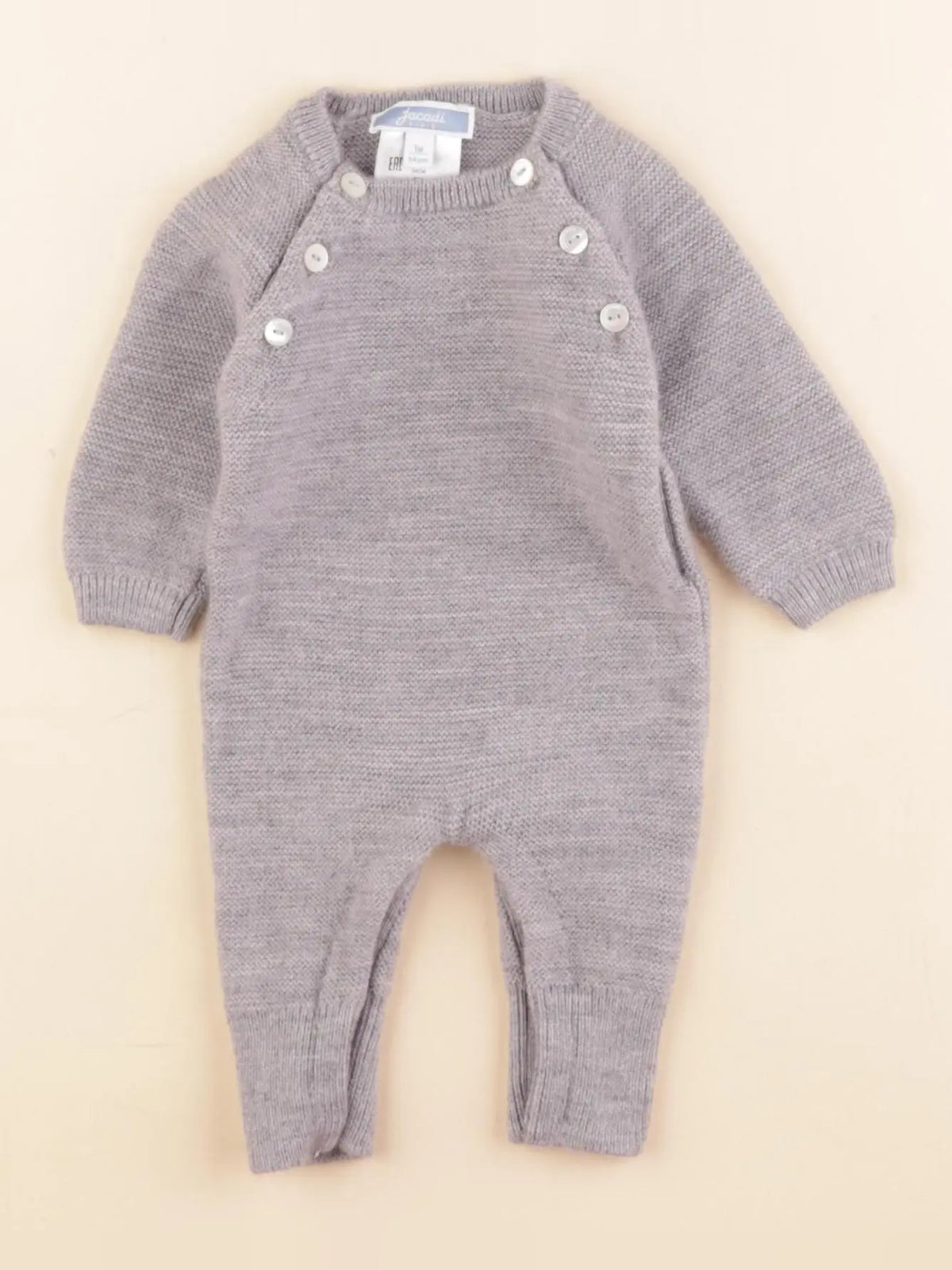 Jacadi - combinaison gris - 1 mois