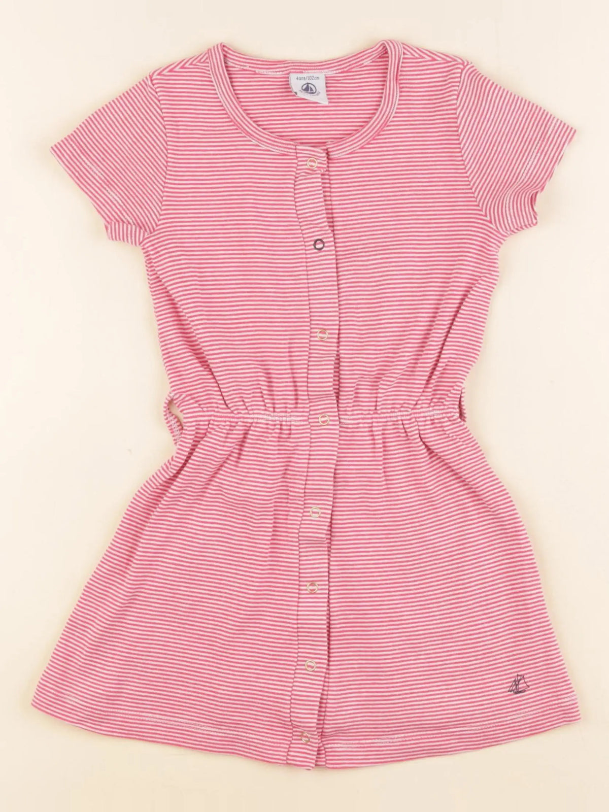 Petit Bateau - robe rose - 4 ans