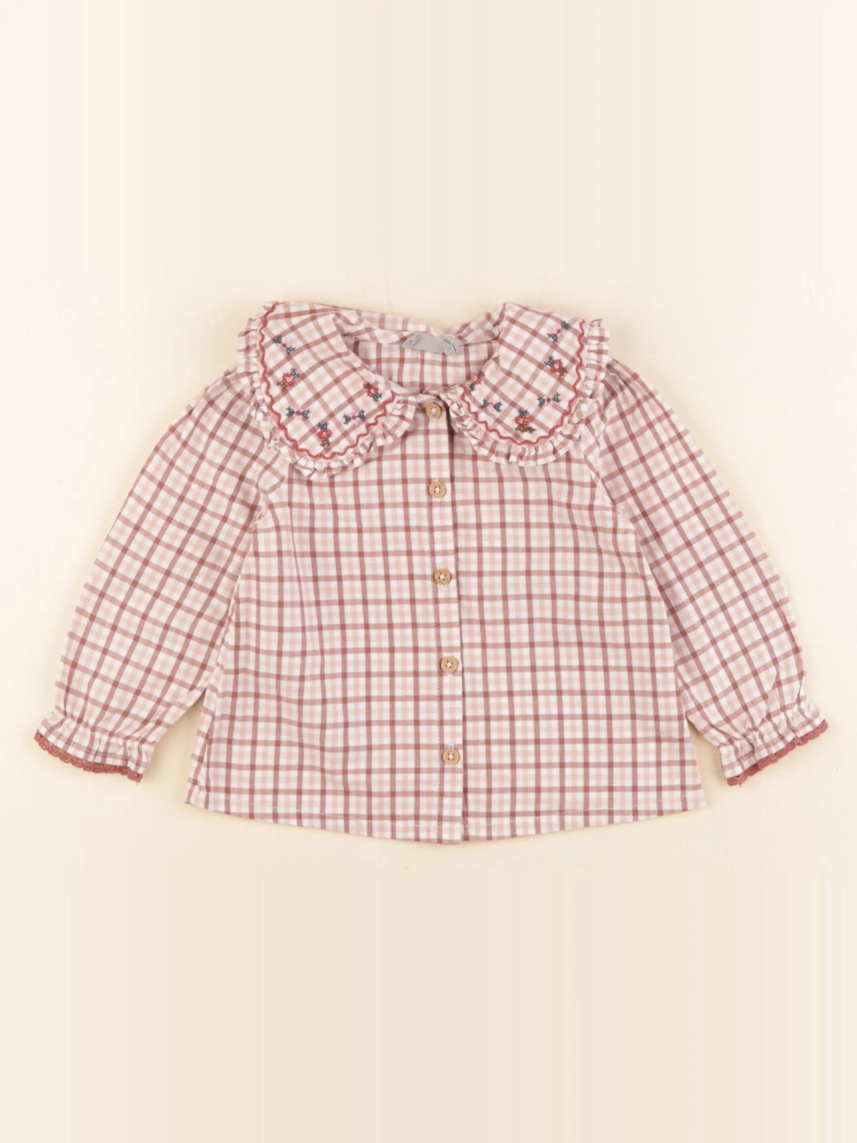Boutchou - blouse rose - 12 mois