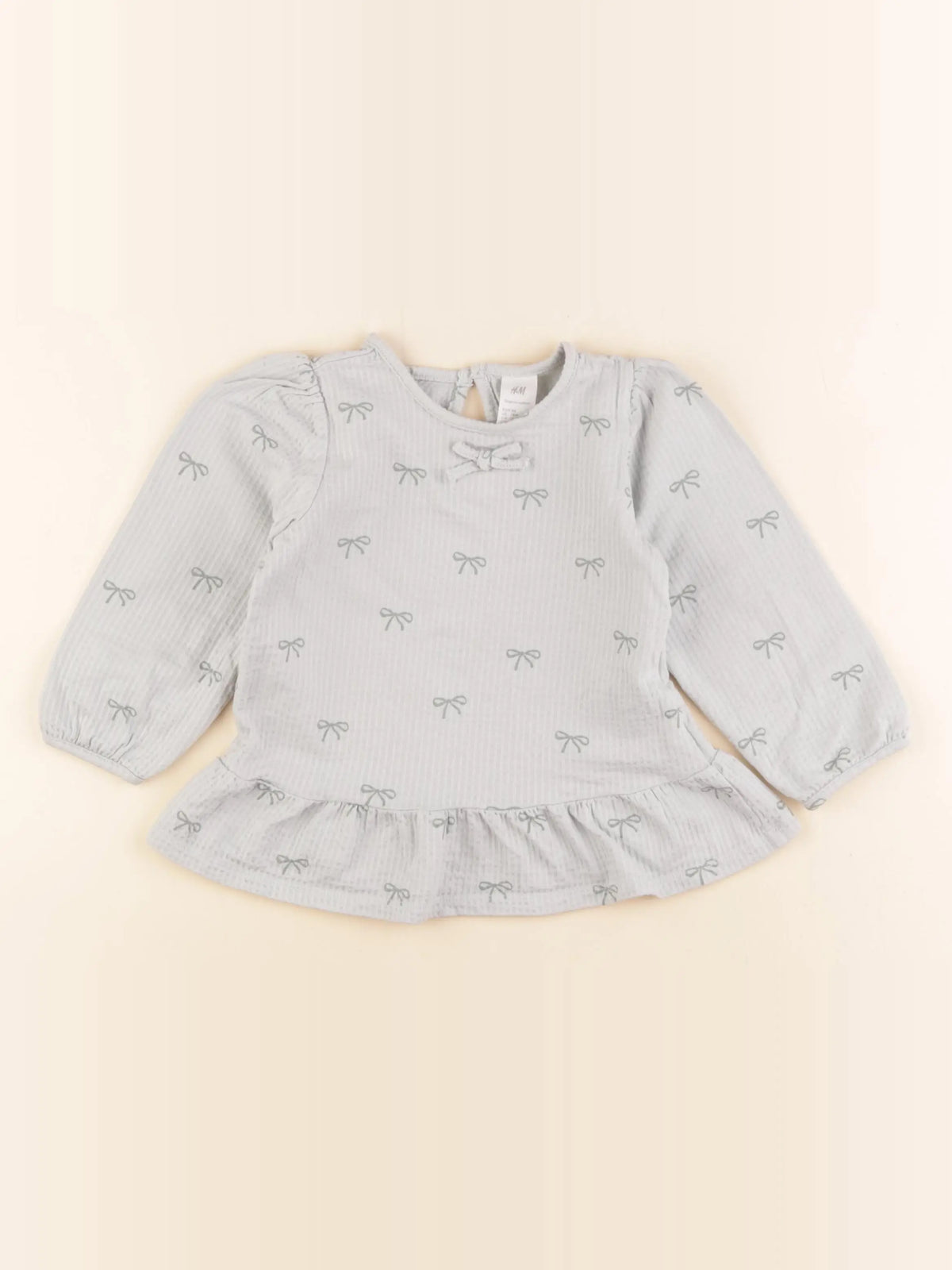 H&M - blouse vert - 12/18 mois