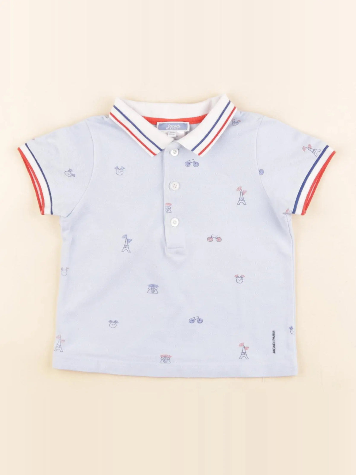 Jacadi - polo bleu - 18 mois