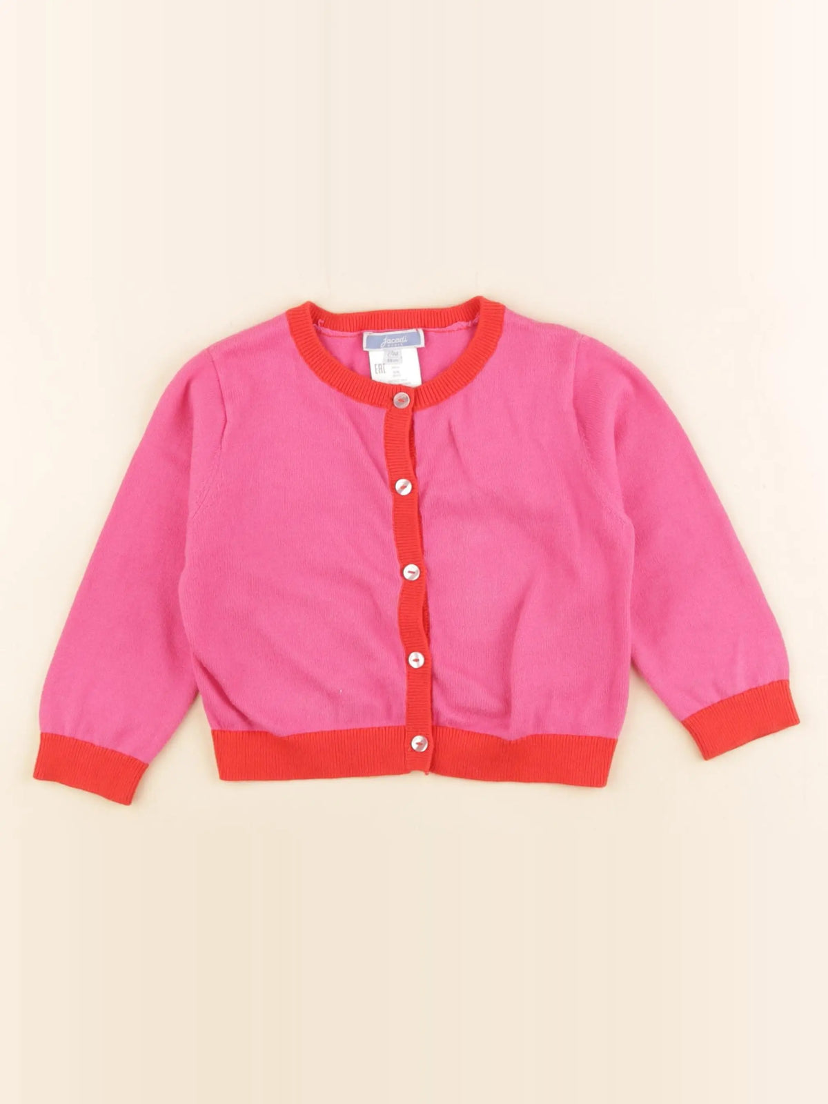 Jacadi - gilet rose - 24 mois