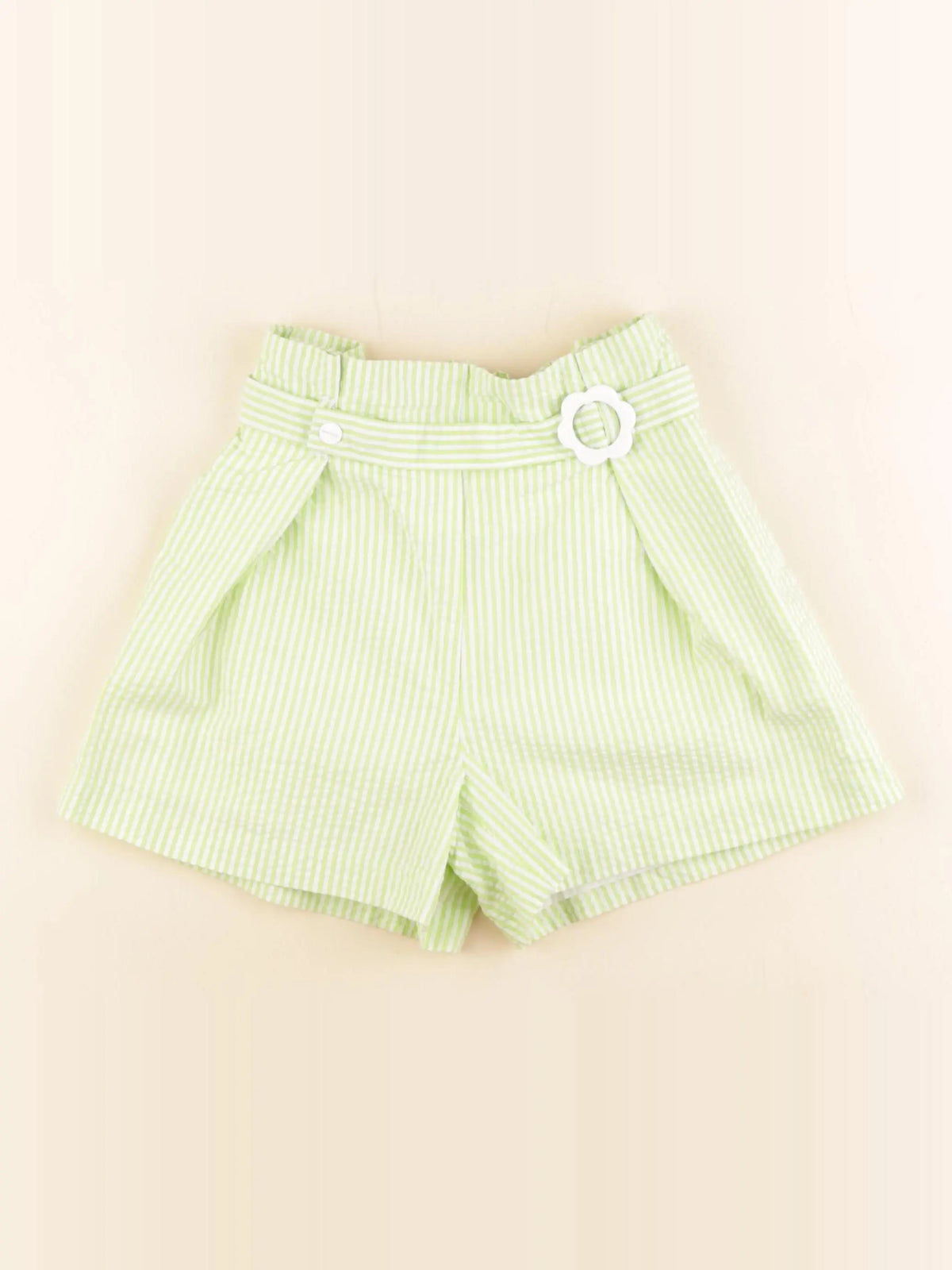 Jacadi - short blanc, vert - 8 ans