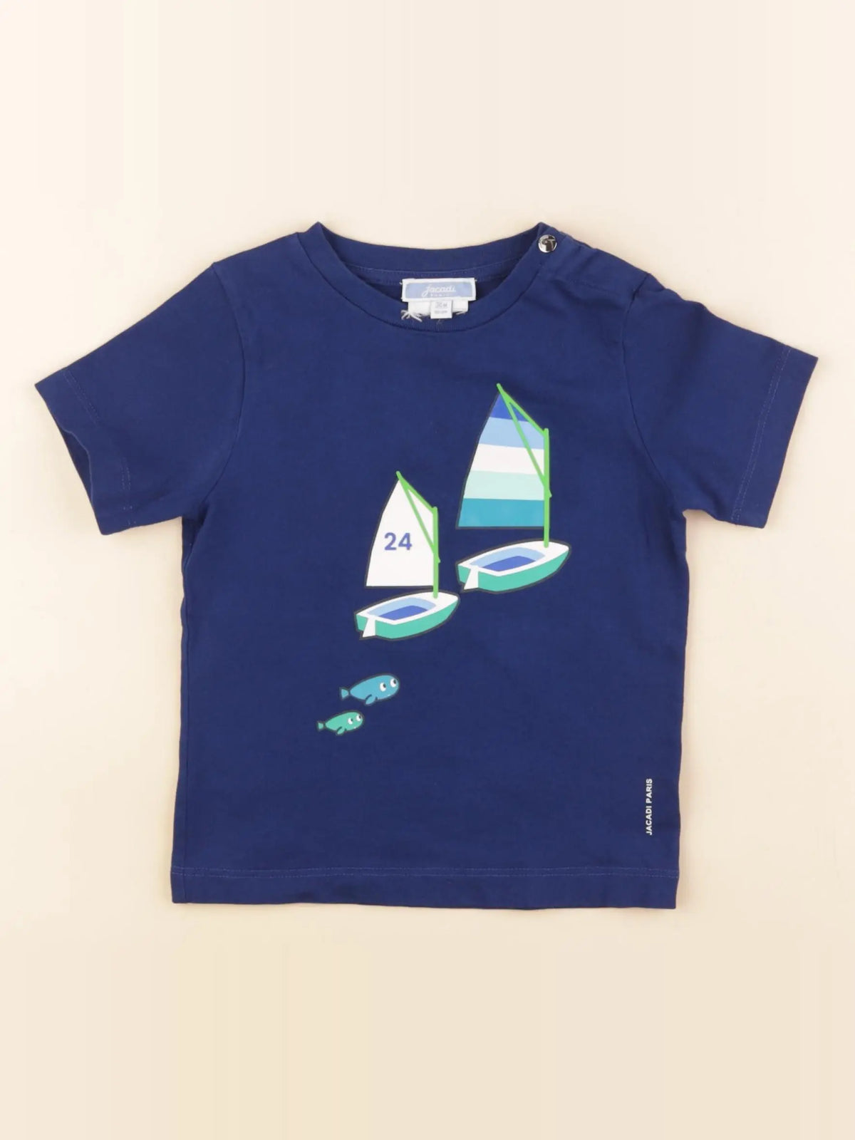 Jacadi - tee-shirt bleu - 36 mois
