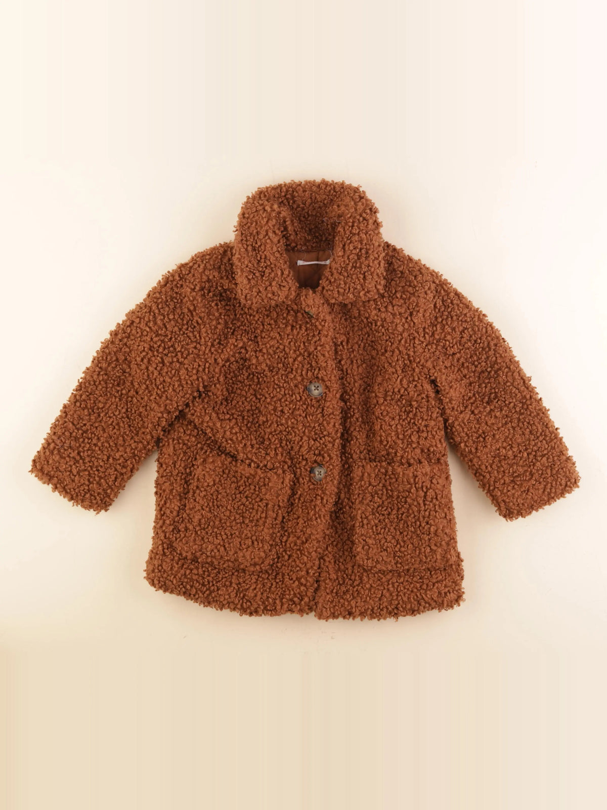 Monoprix - manteau marron - 4 ans