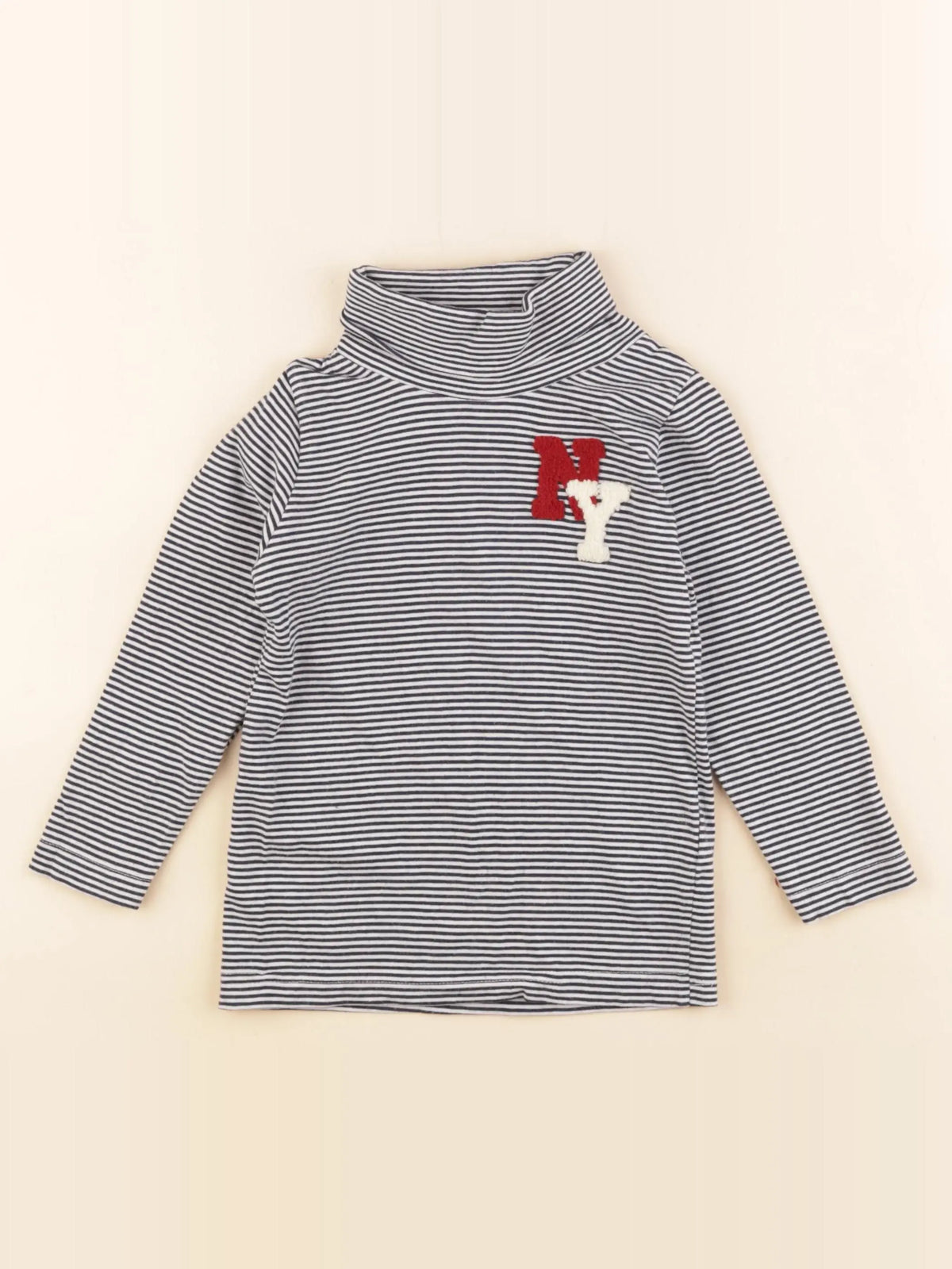 Tape à l'oeil - sous-pull bleu, blanc - 3 ans
