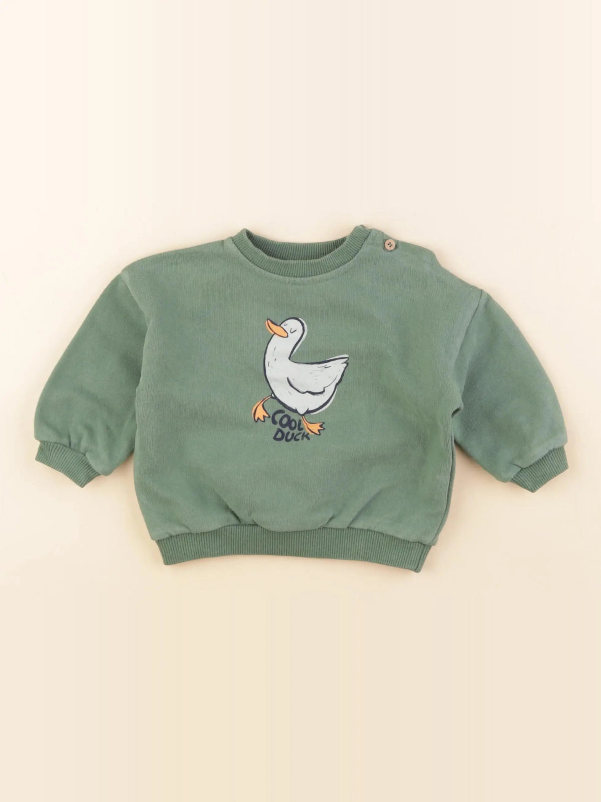 Zara - sweat vert - 3/6 mois