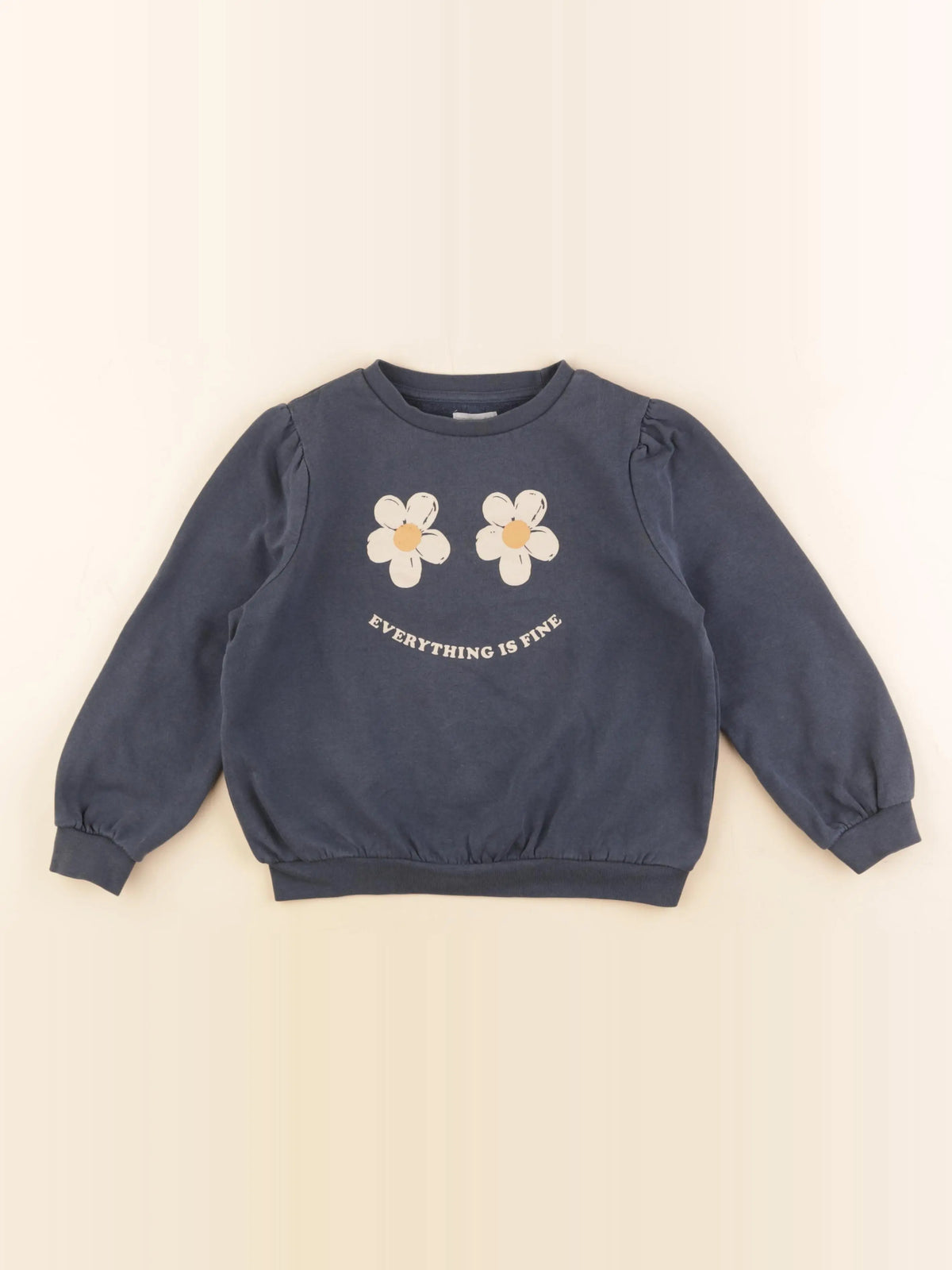 Vertbaudet - sweat bleu - 6 ans