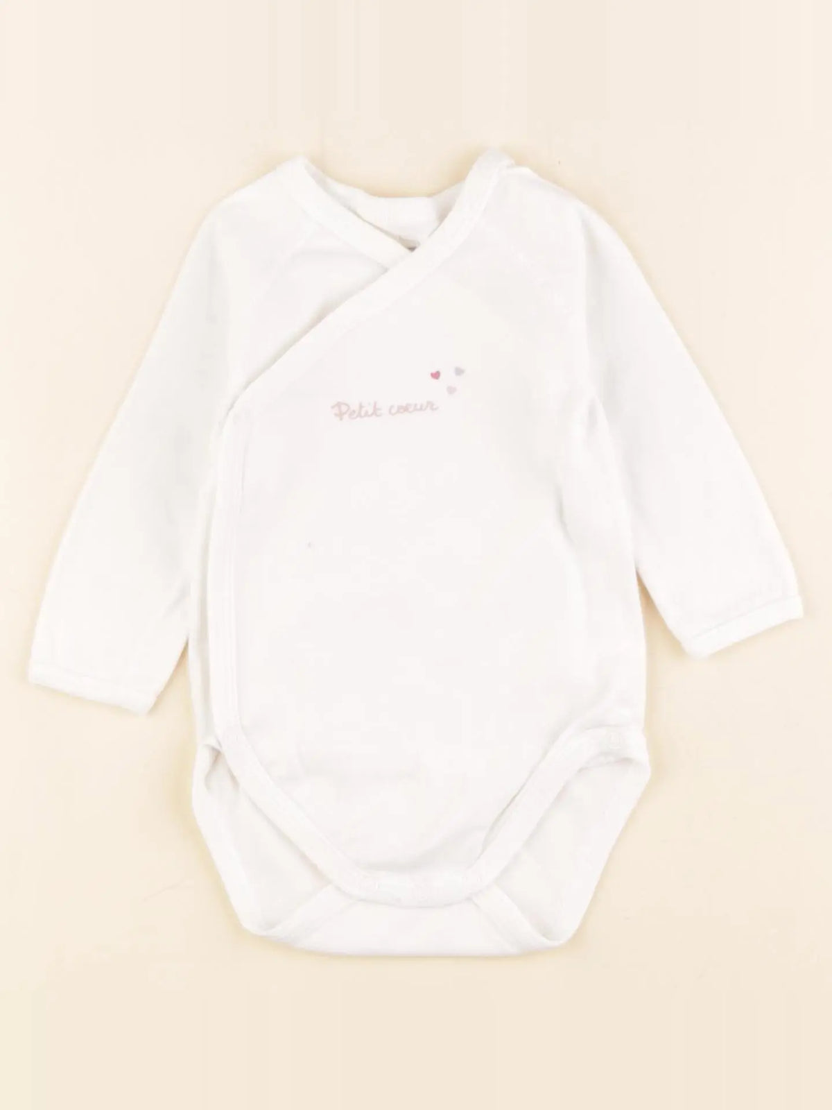 Petit Bateau - body blanc - 6 mois